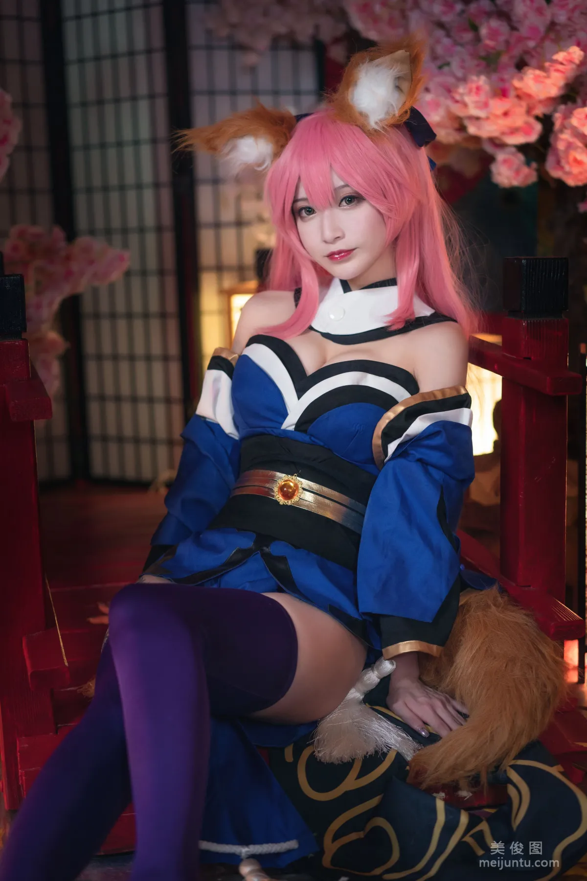 [Cosplay] 动漫博主铁板烧鬼舞w - 玉藻前 原皮18