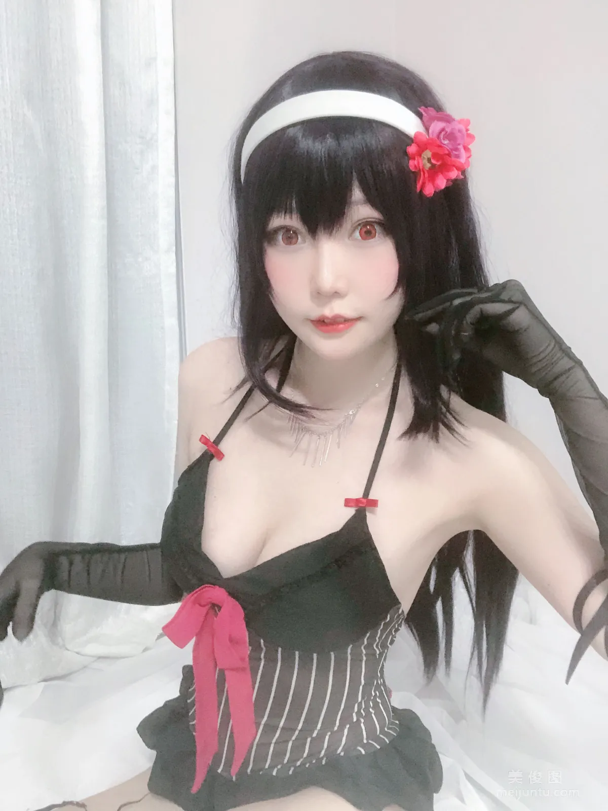 [Cosplay] 香草喵露露 - 诗羽学姐睡衣25