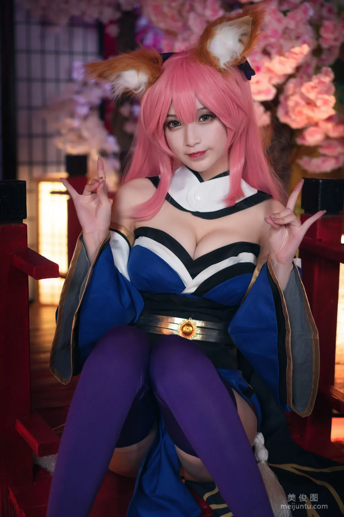 [Cosplay] 动漫博主铁板烧鬼舞w - 玉藻前 原皮21