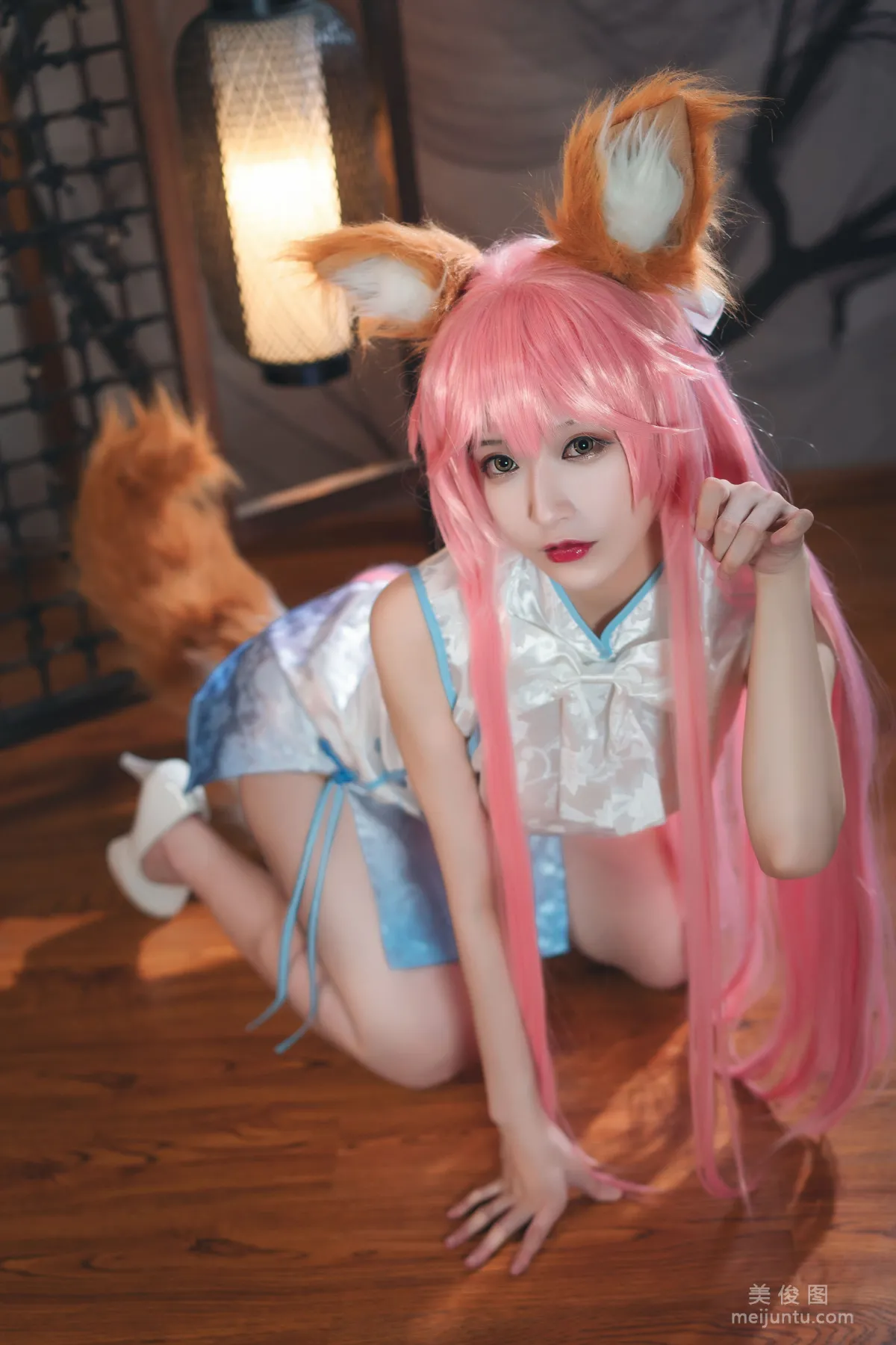 [Cosplay] 动漫博主铁板烧鬼舞w - 玉藻前 旗袍 写真集9