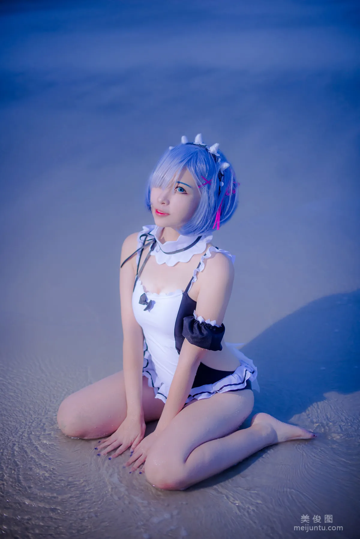 [Cosplay] 人气Coser二佐Nisa - 蕾姆泳衣13