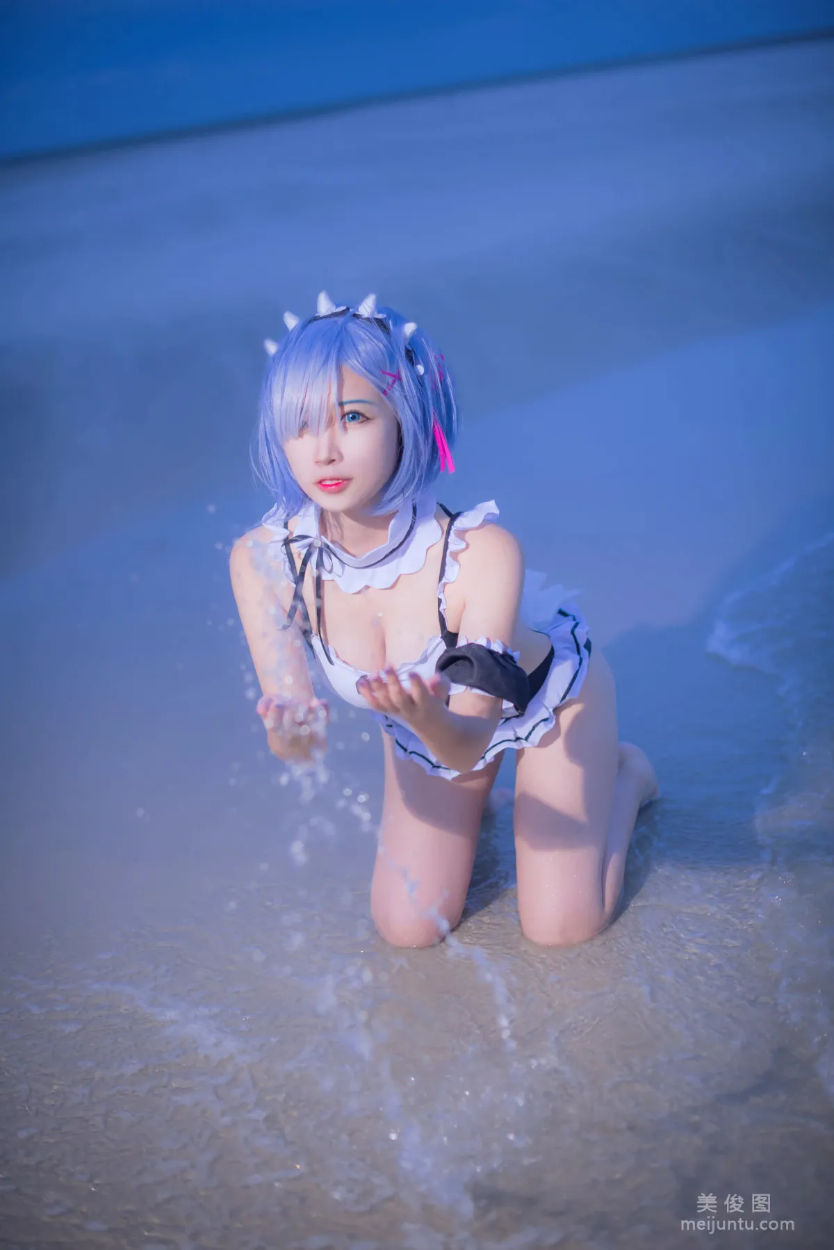 [Cosplay] 人气Coser二佐Nisa - 蕾姆泳衣11