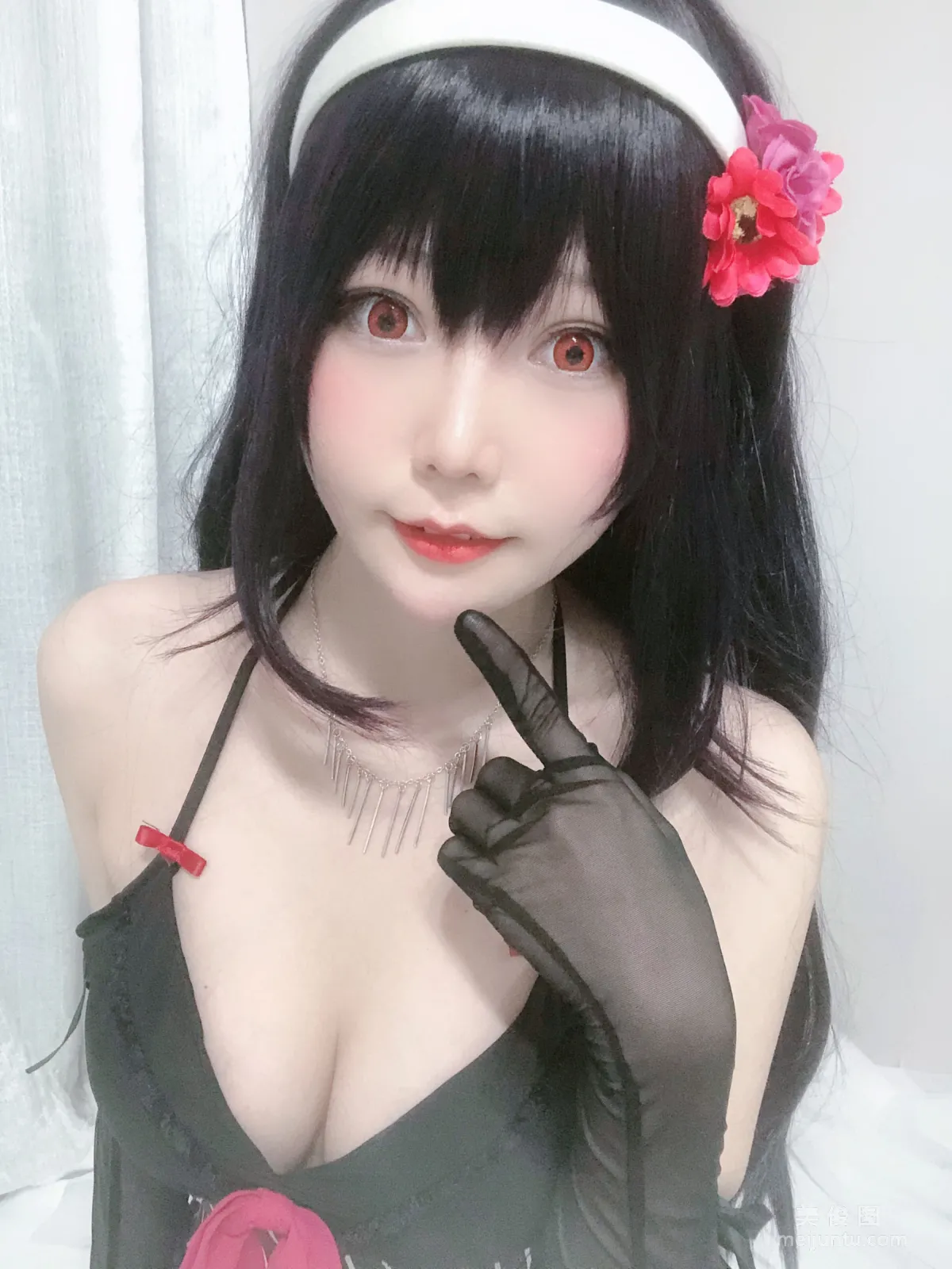 [Cosplay] 香草喵露露 - 诗羽学姐睡衣33