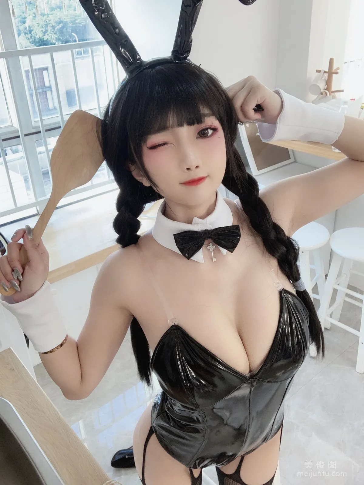 [Cosplay] 鬼畜瑶 - 黑色兔女郎 写真集20