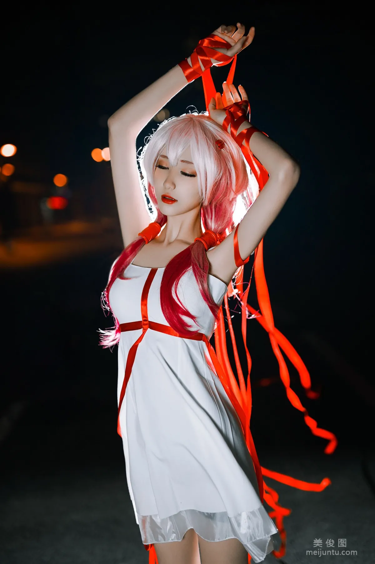 [Cosplay] 动漫博主南桃Momoko - 楪祈白裙9