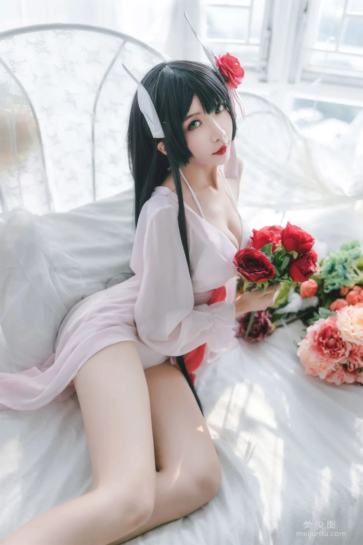 [Cosplay] 迷失人形QUQ - 鲟（比叡）月下巡游 写真集6