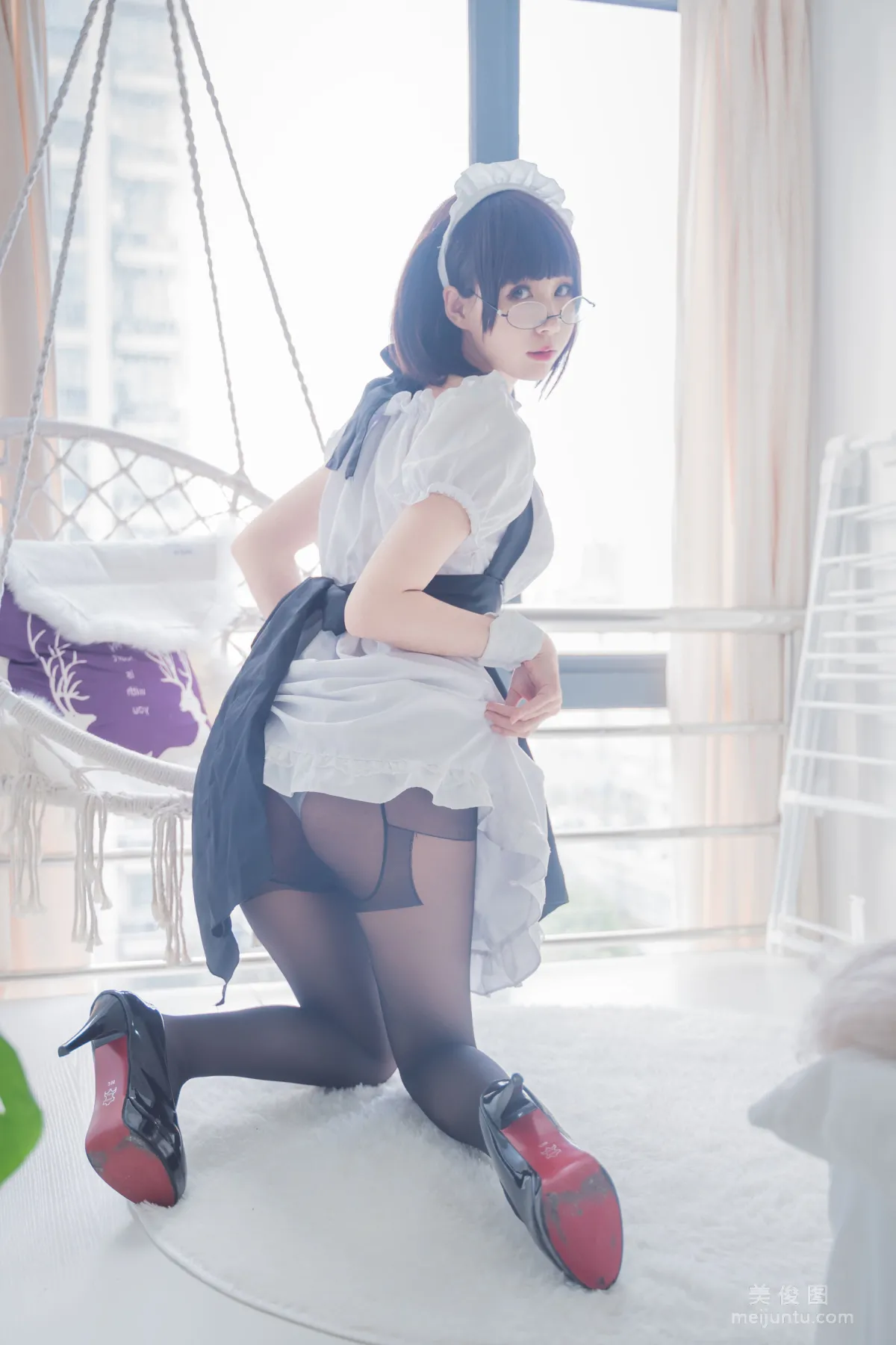 [网红COSER] 西园寺南歌 - 黑袜 写真集22