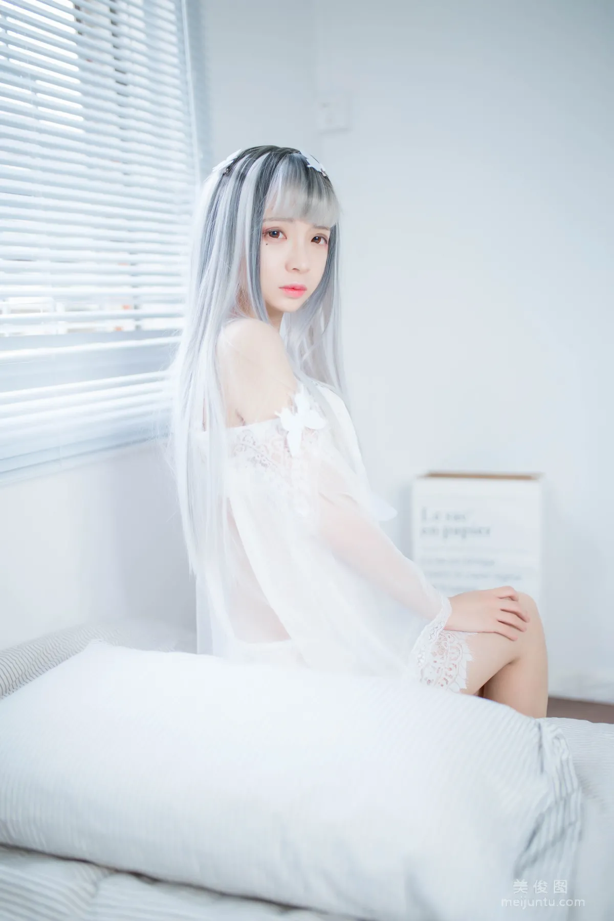 [网红COSER] 疯猫ss - 透明白纱 写真集20