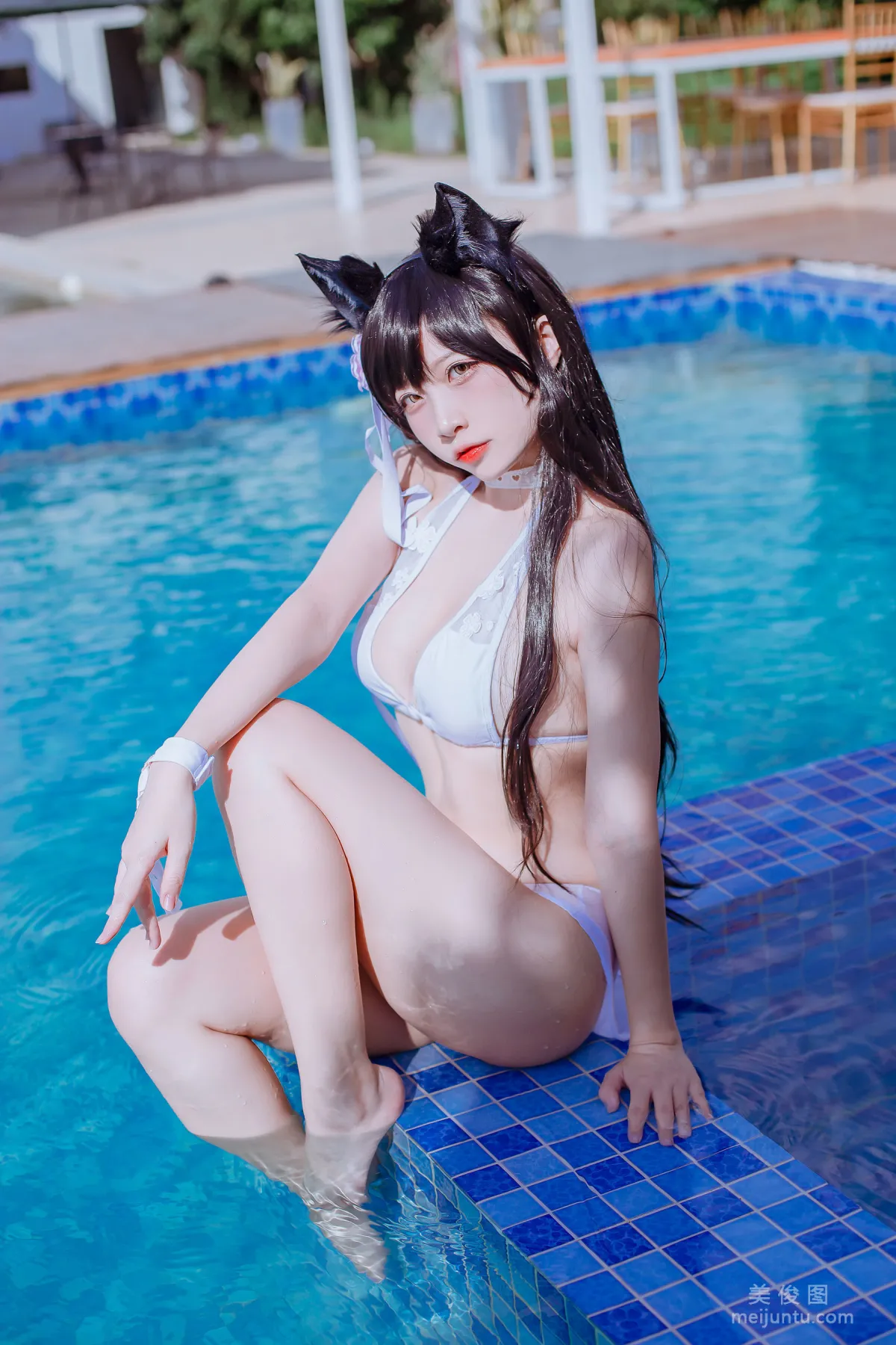 [网红COSER] 二佐Nisa - 犬之眷之碧蓝爱宕 泳装 写真集12