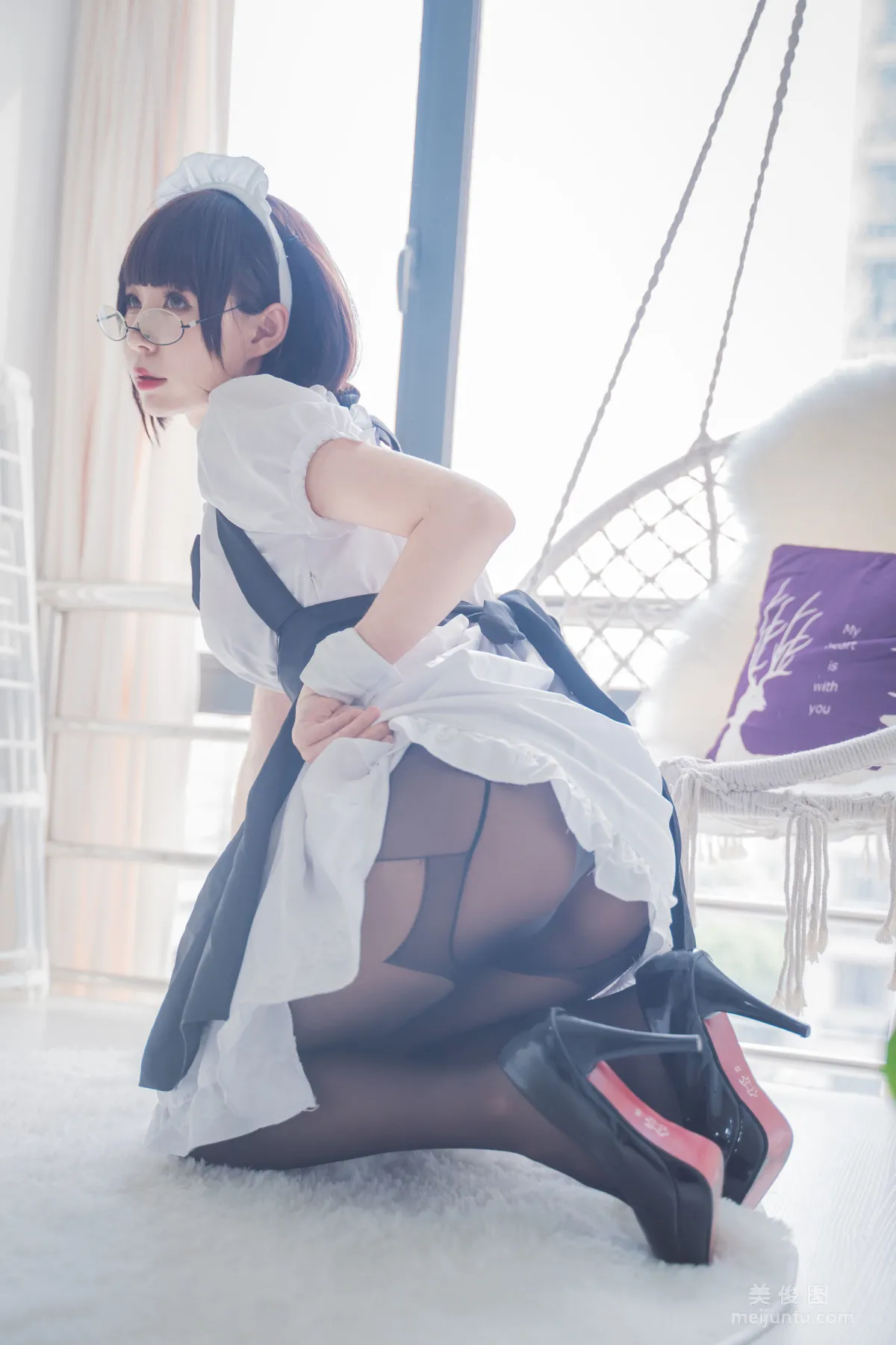 [网红COSER] 西园寺南歌 - 黑袜 写真集18