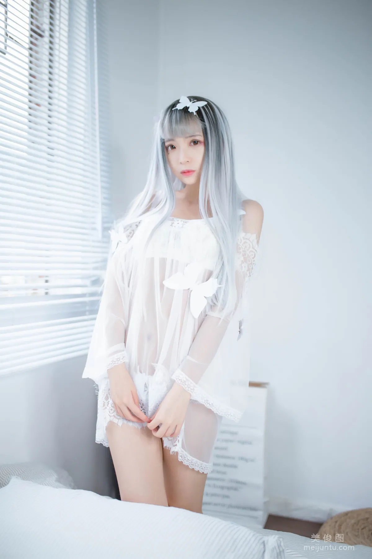 [网红COSER] 疯猫ss - 透明白纱 写真集21