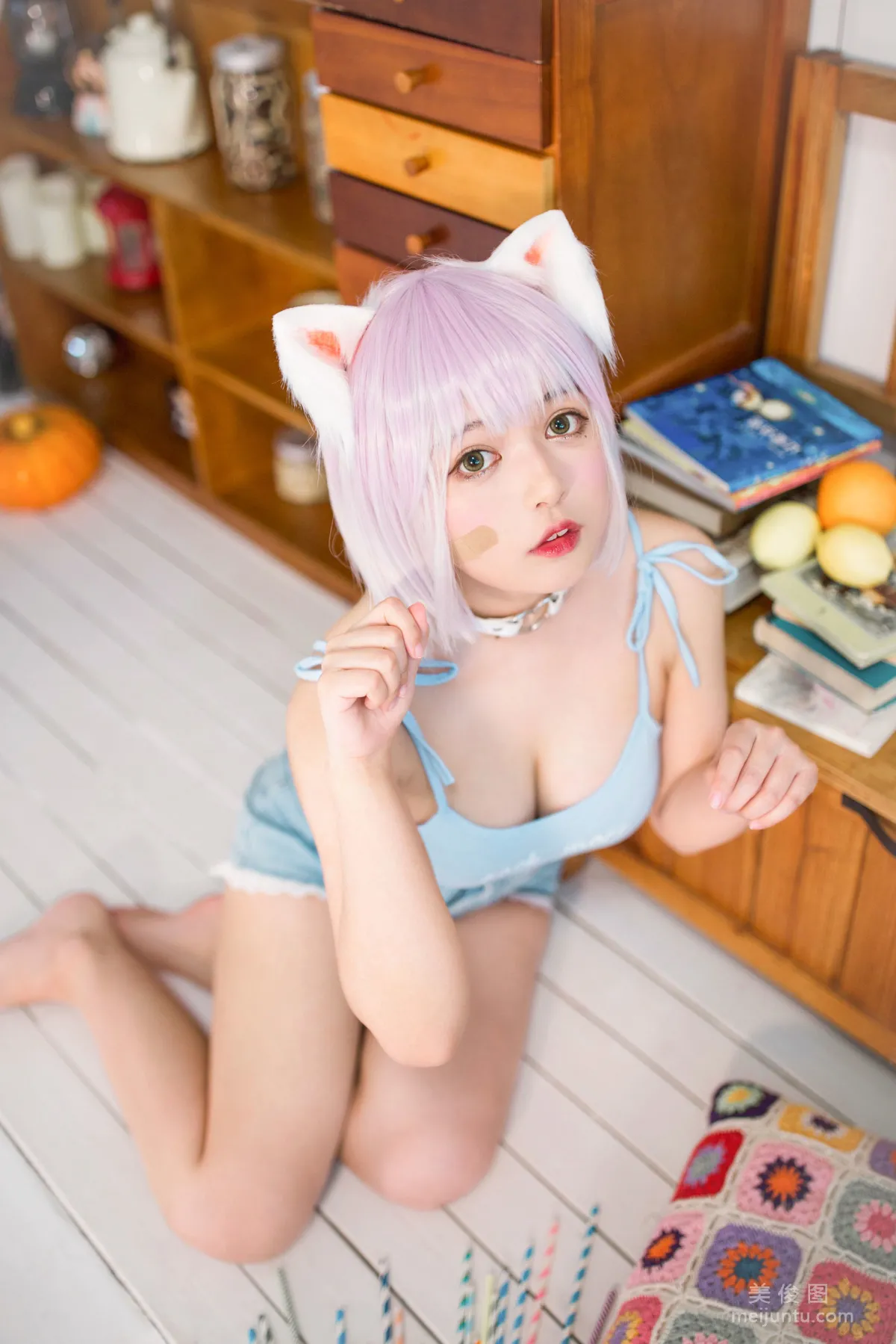 [网红COSER] 黑猫猫OvO - 养猫小课堂 写真集32