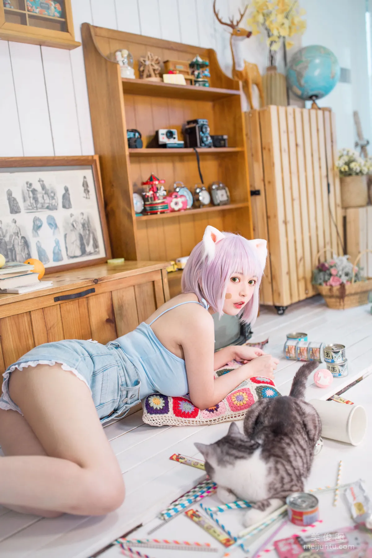 [网红COSER] 黑猫猫OvO - 养猫小课堂 写真集3