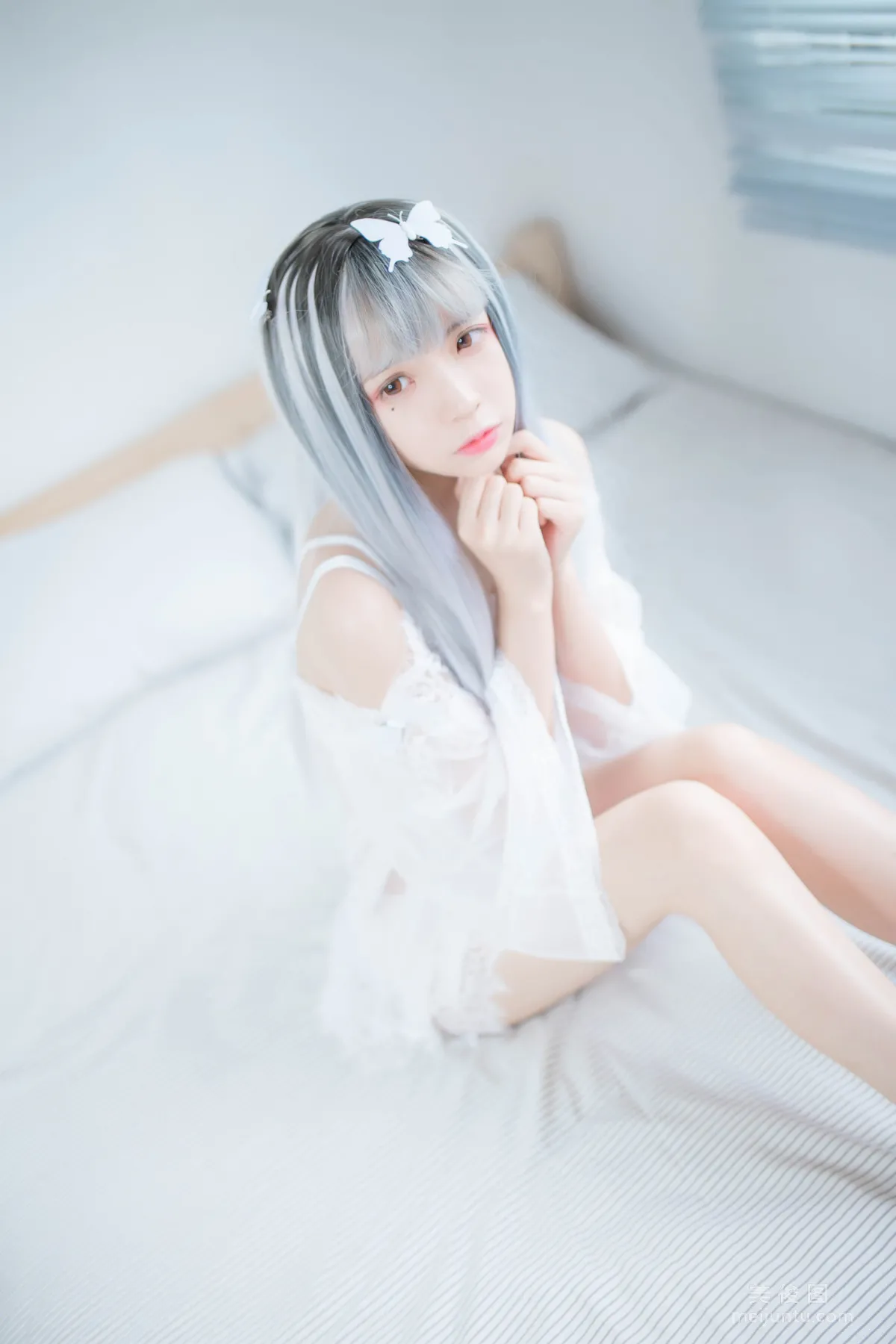 [网红COSER] 疯猫ss - 透明白纱 写真集11