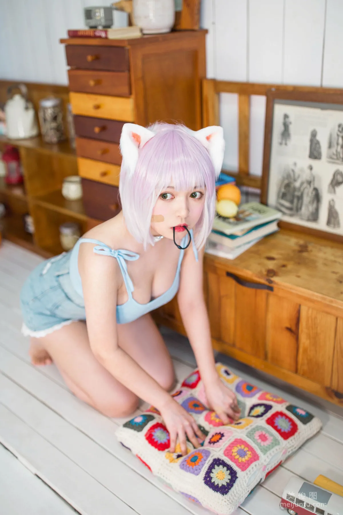 [网红COSER] 黑猫猫OvO - 养猫小课堂 写真集33