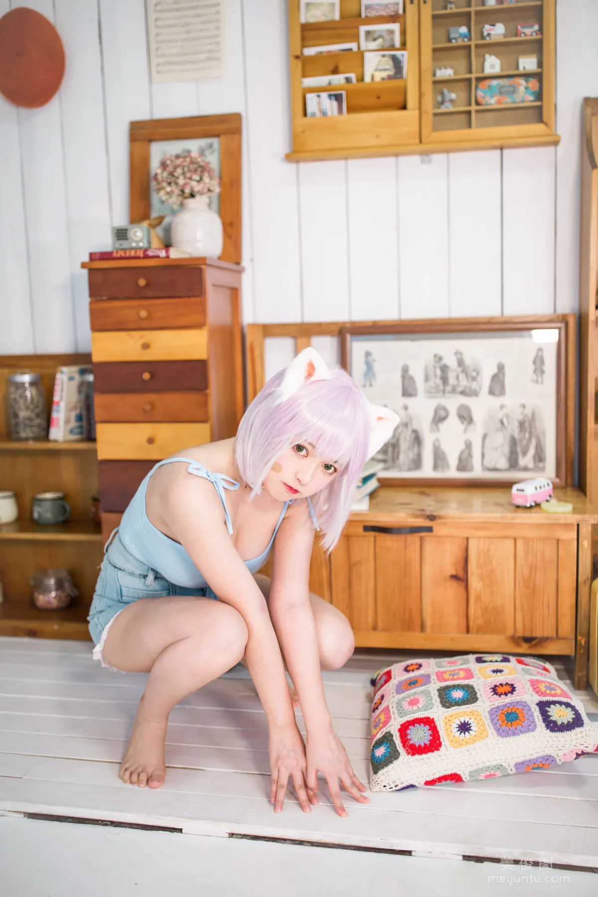 [网红COSER] 黑猫猫OvO - 养猫小课堂 写真集30