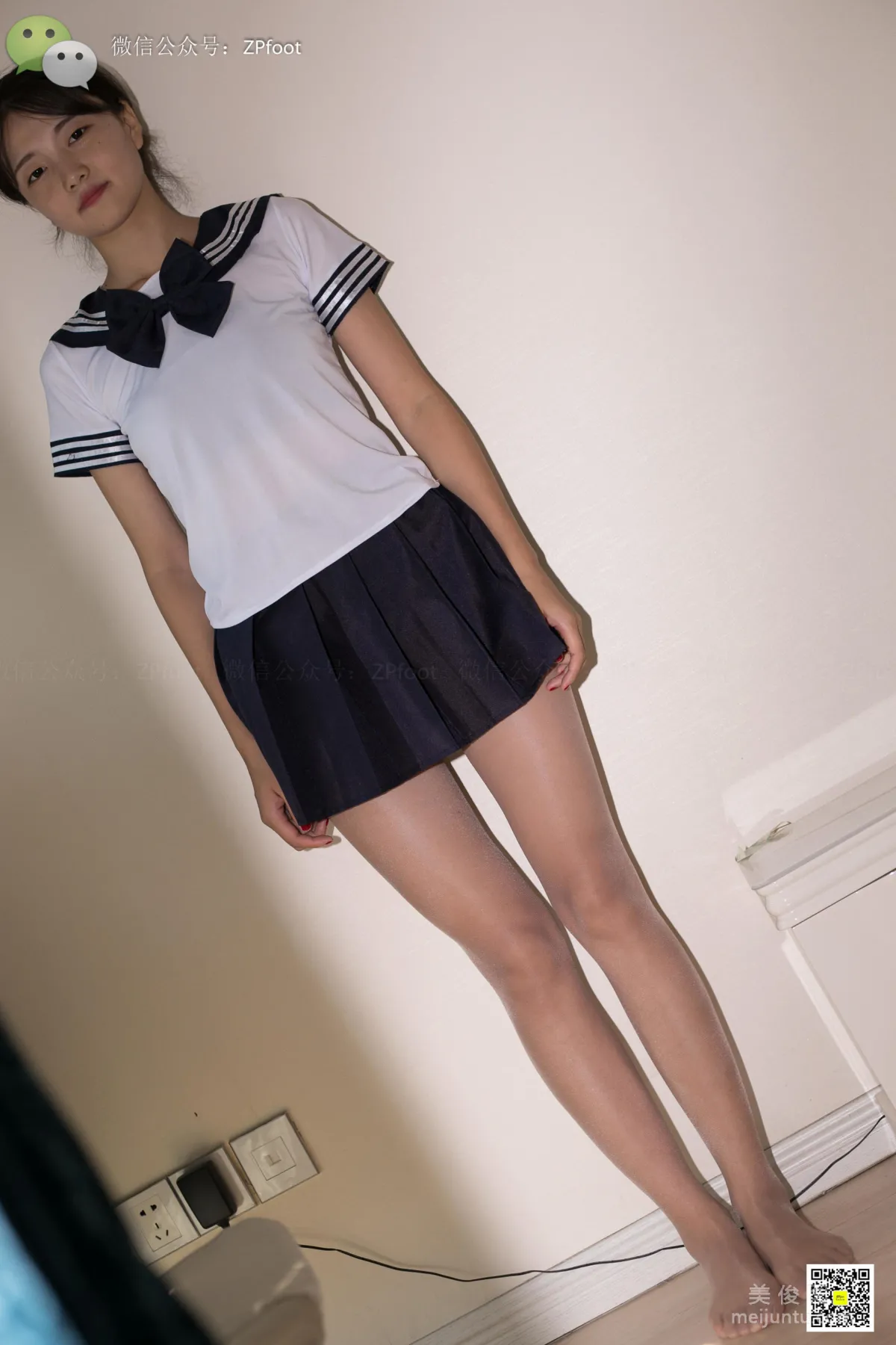 [山茶摄影LSS] NO.052  学生服.肉丝 写真套图65