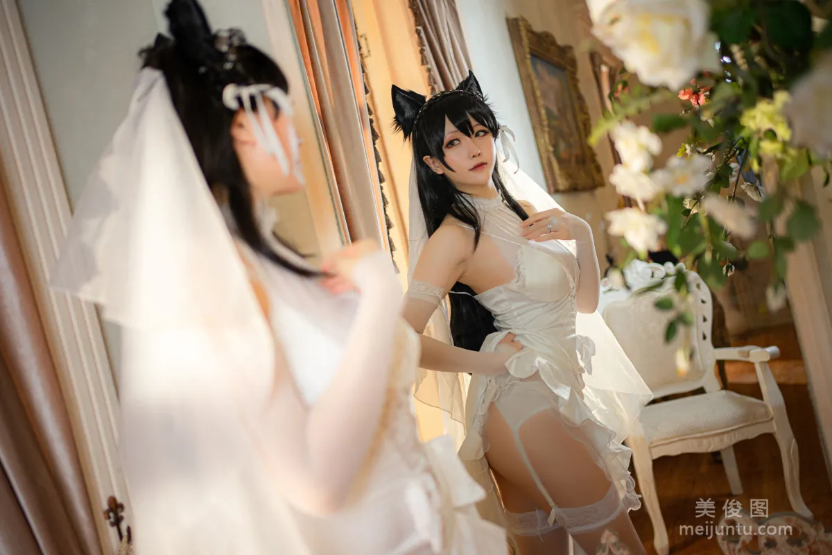 [Cosplay] 星之迟迟 - 爱宕婚纱 写真套图22