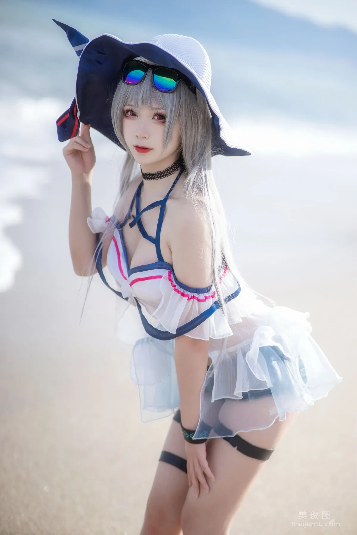 [Cosplay] 樱落酱w - 斯卡蒂泳装17