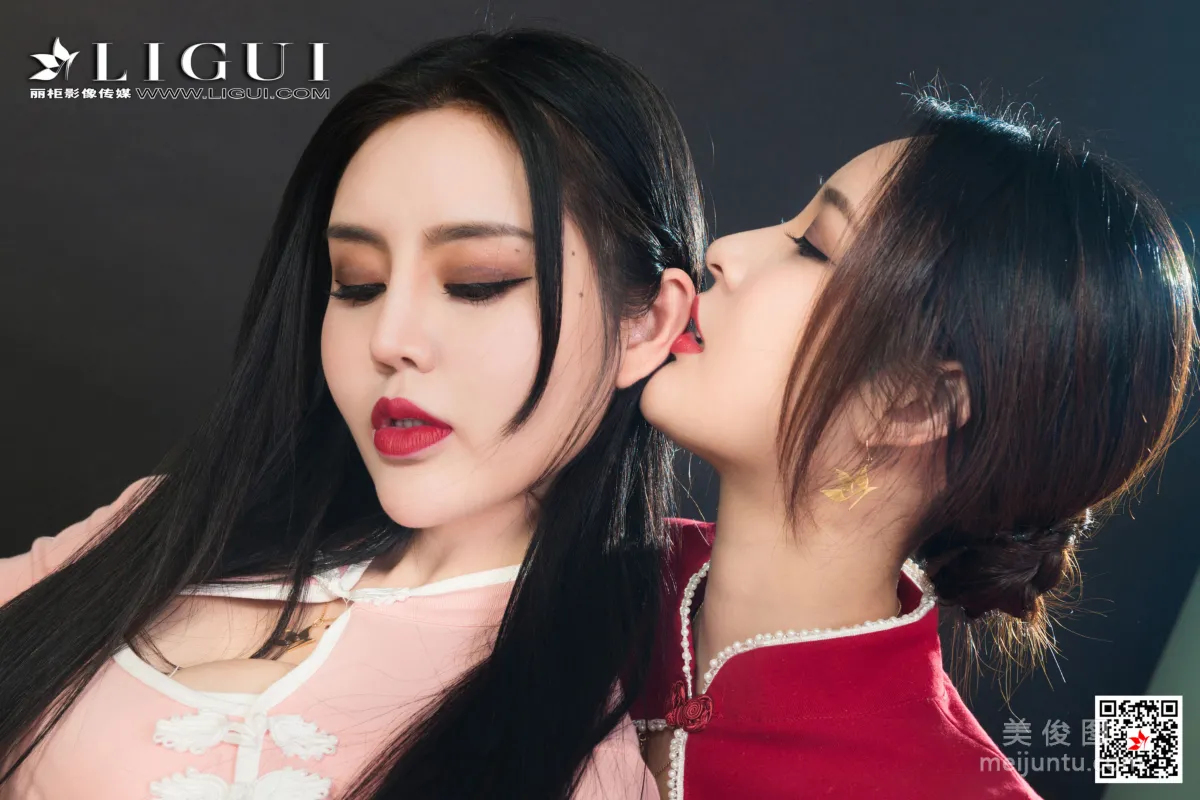 [丽柜Ligui] 2021.01.01 Model 雪糕&凉儿 丝足美腿套图36