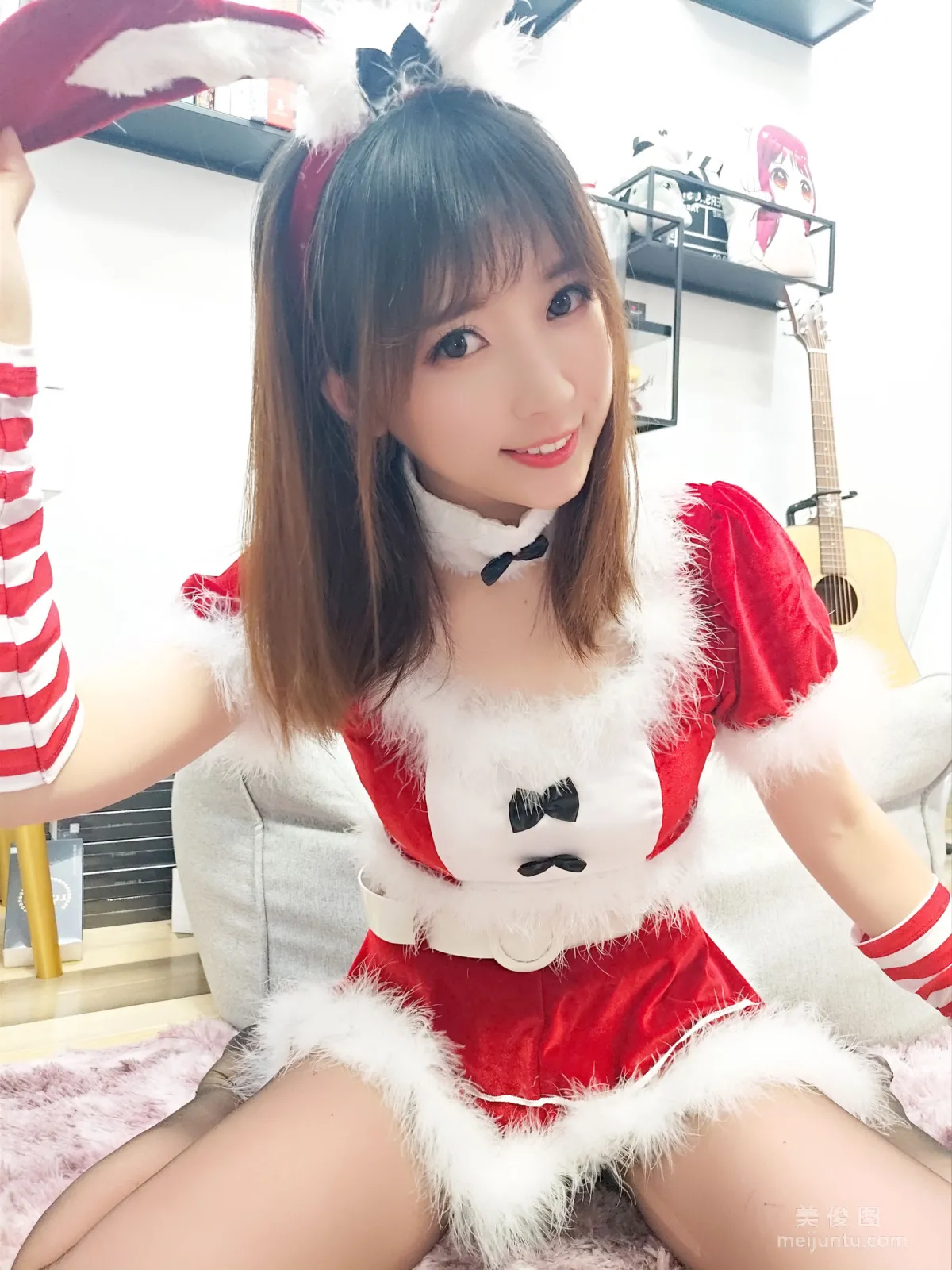 斗鱼主播小女巫露娜 - 圣诞装 写真套图23