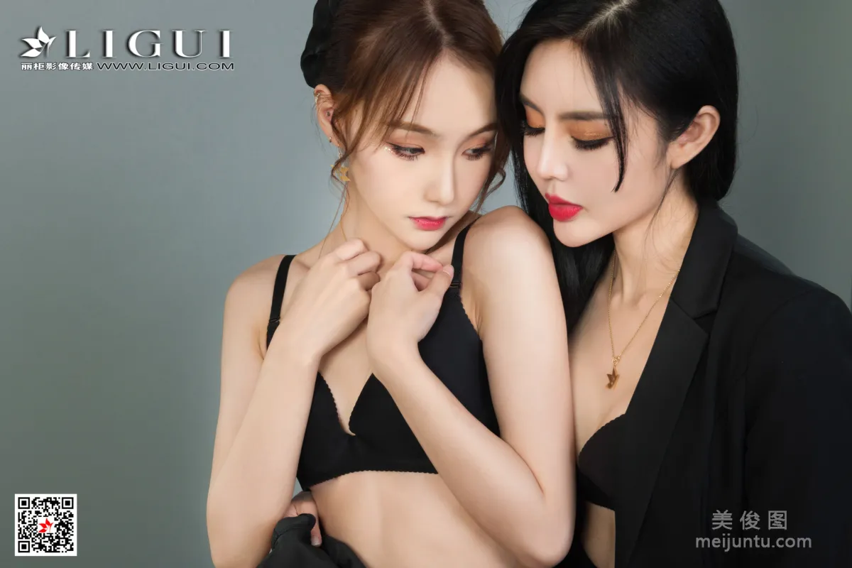 [丽柜Ligui] Model 凉儿&心心 《双生花-职场情丝》36