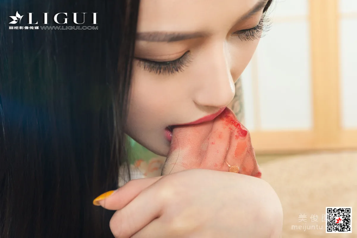 [丽柜Ligui] 网络丽人 Model 甜甜 《贵足盛宴之甜足莓汁》49