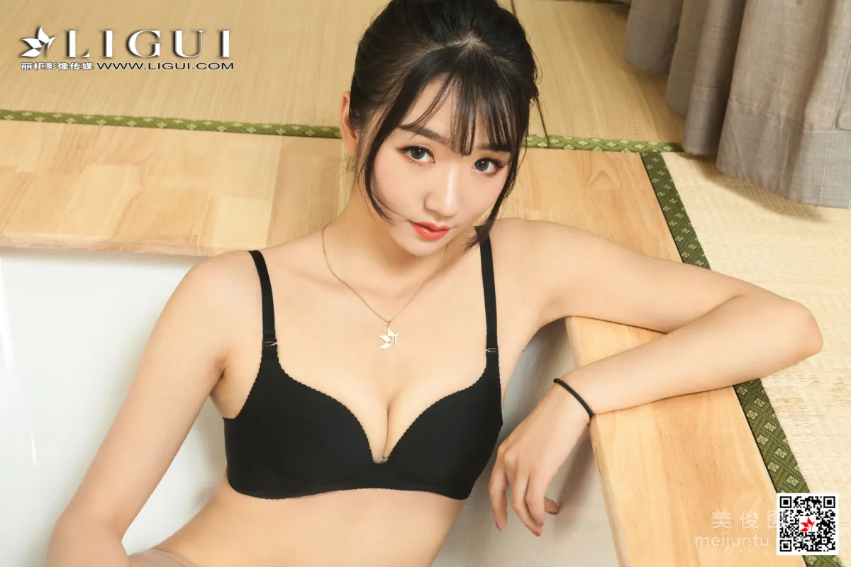 [丽柜Ligui] 网络丽人 Model 小涵《香乳浸蝉丝》33