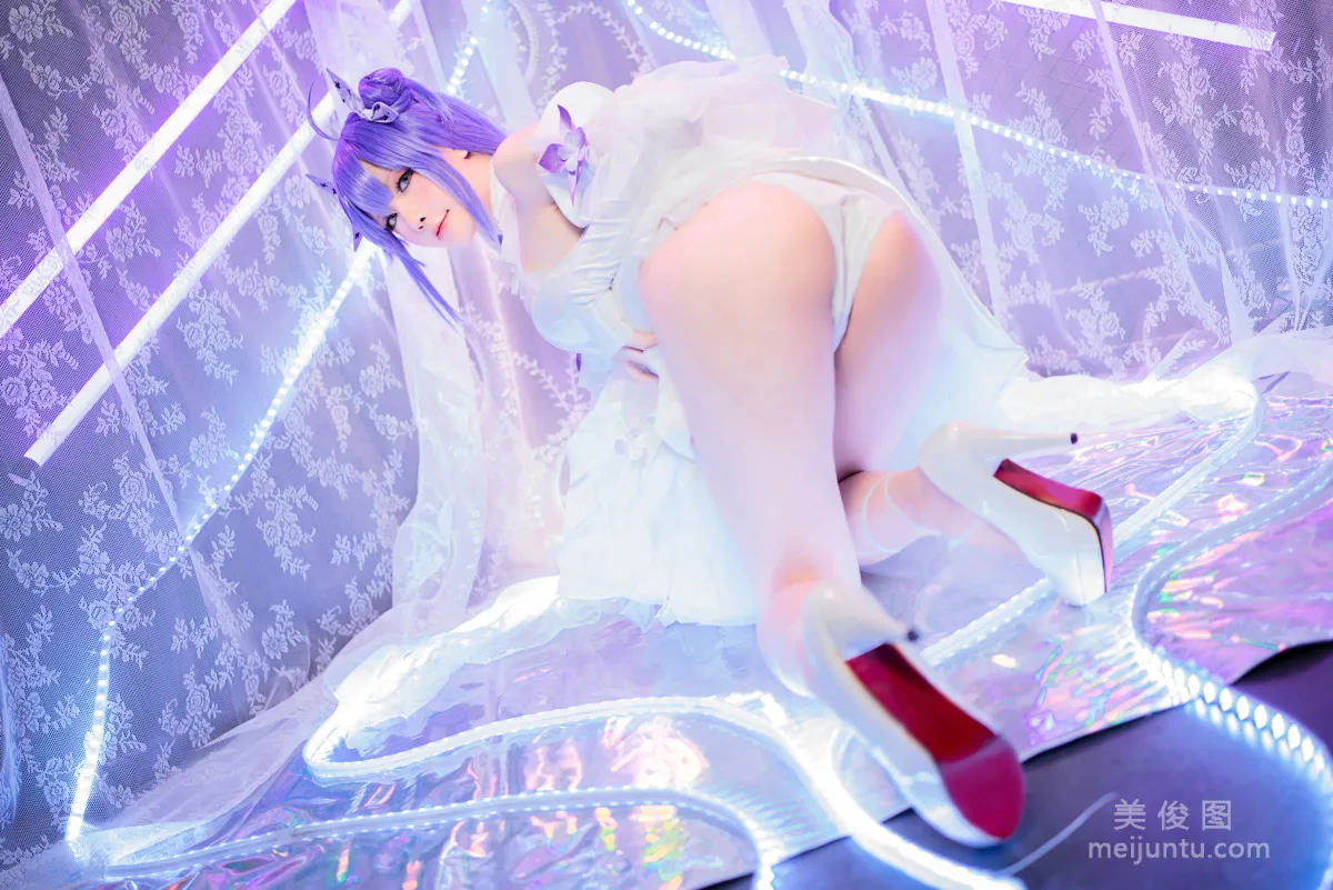 [网红COSER] 星之迟迟 - 纯白と漆黑《独角兽》 套图5