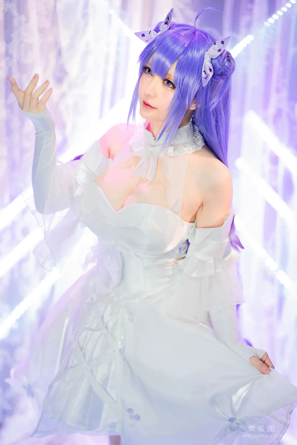 [网红COSER] 星之迟迟 - 纯白と漆黑《独角兽》 套图24