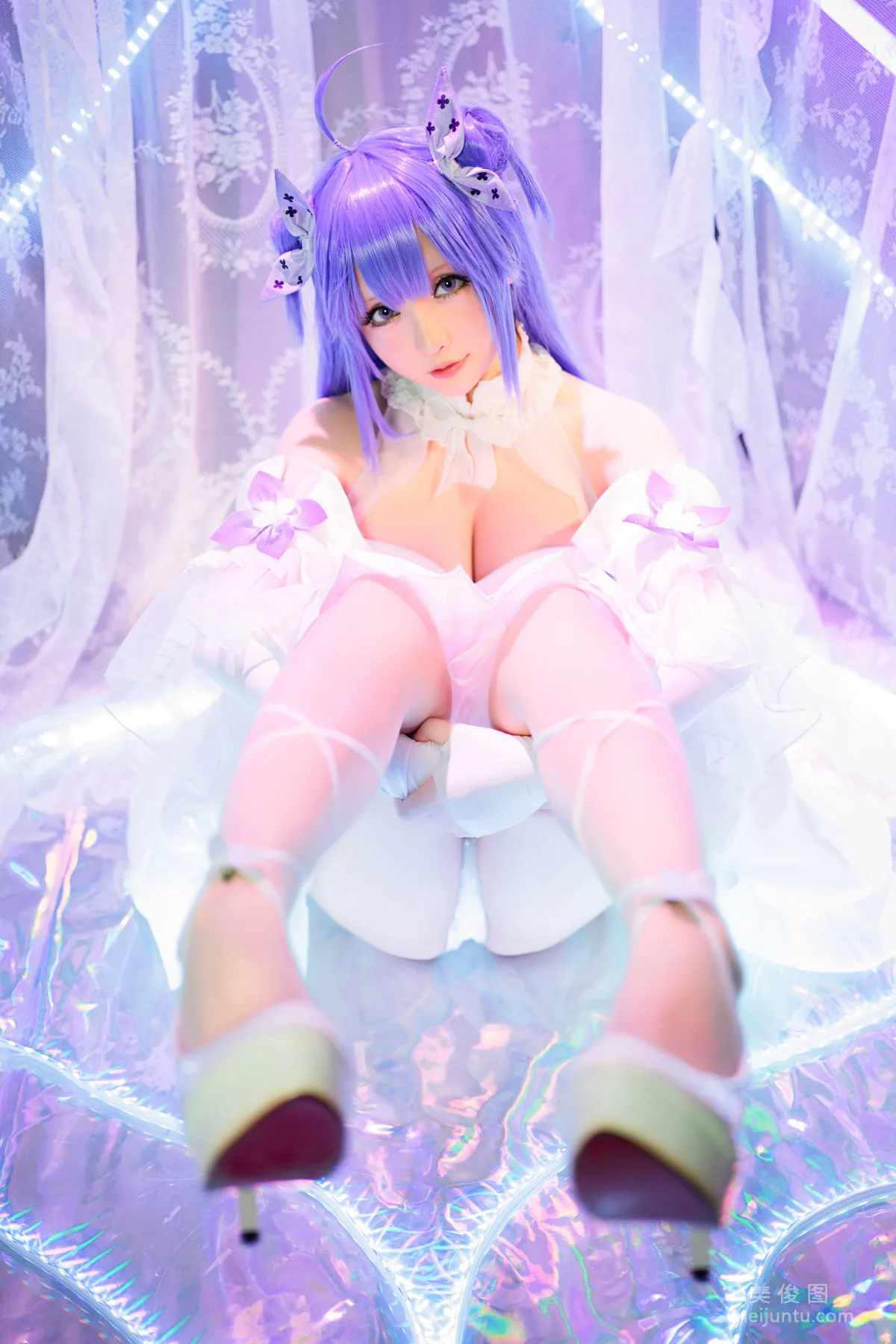 [网红COSER] 星之迟迟 - 纯白と漆黑《独角兽》 套图18