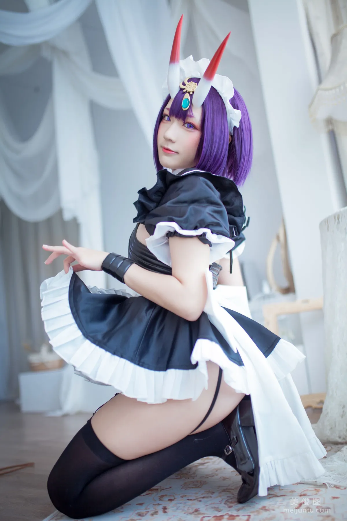 [网红COSER] 动漫博主Mime弥美 - 酒呑童子女仆14