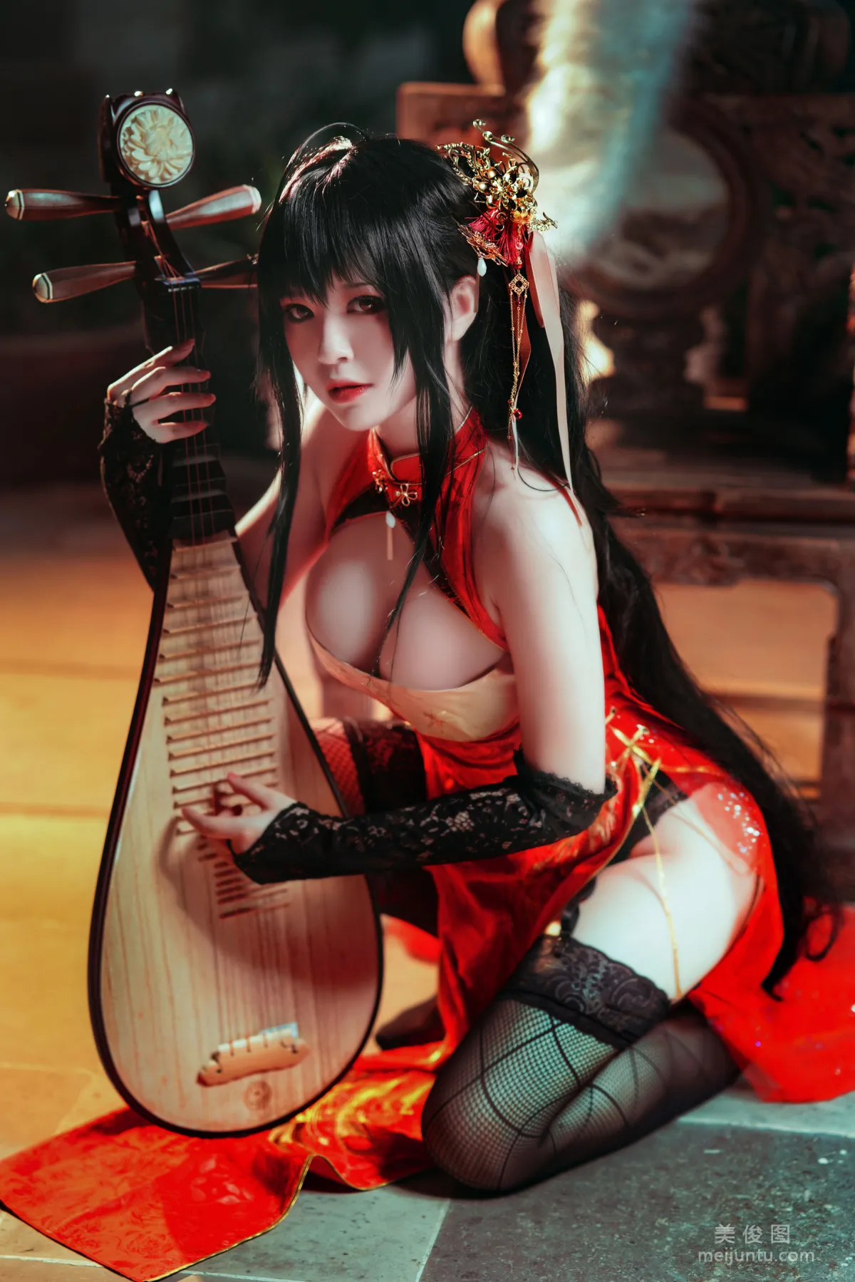 [网红COSER] 半半子 - 大凤旗袍  写真套图31