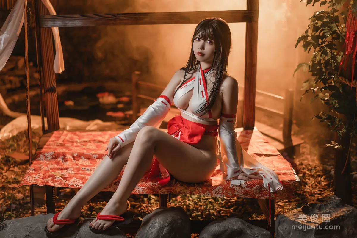 [网红COSER] 啊日日_Ganlory - 绳与巫女29