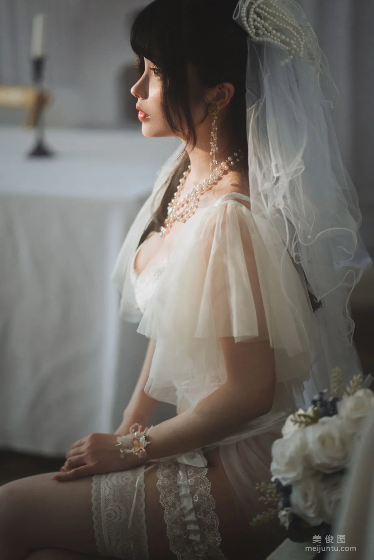 [网红COSER写真] rioko凉凉子 - 透明婚纱4