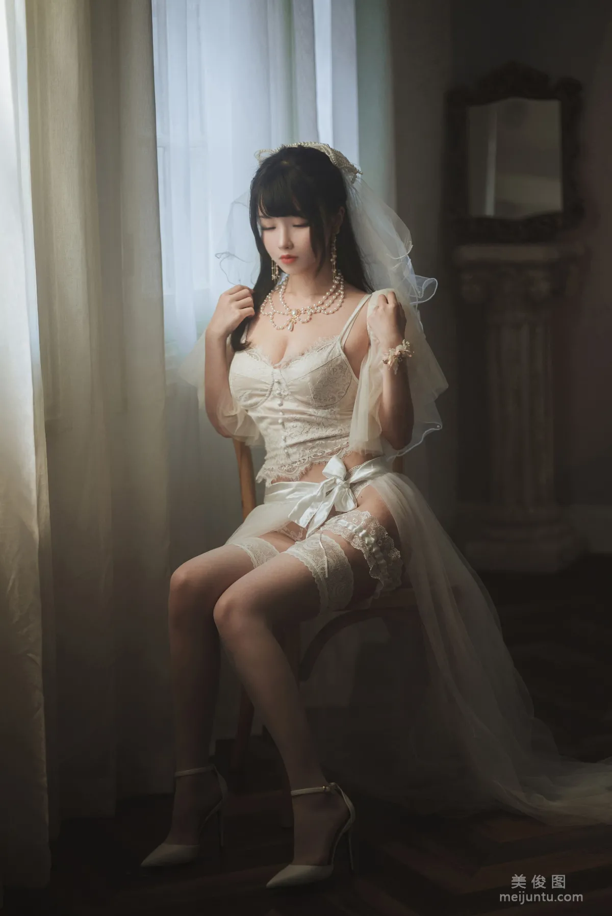 [网红COSER写真] rioko凉凉子 - 透明婚纱12