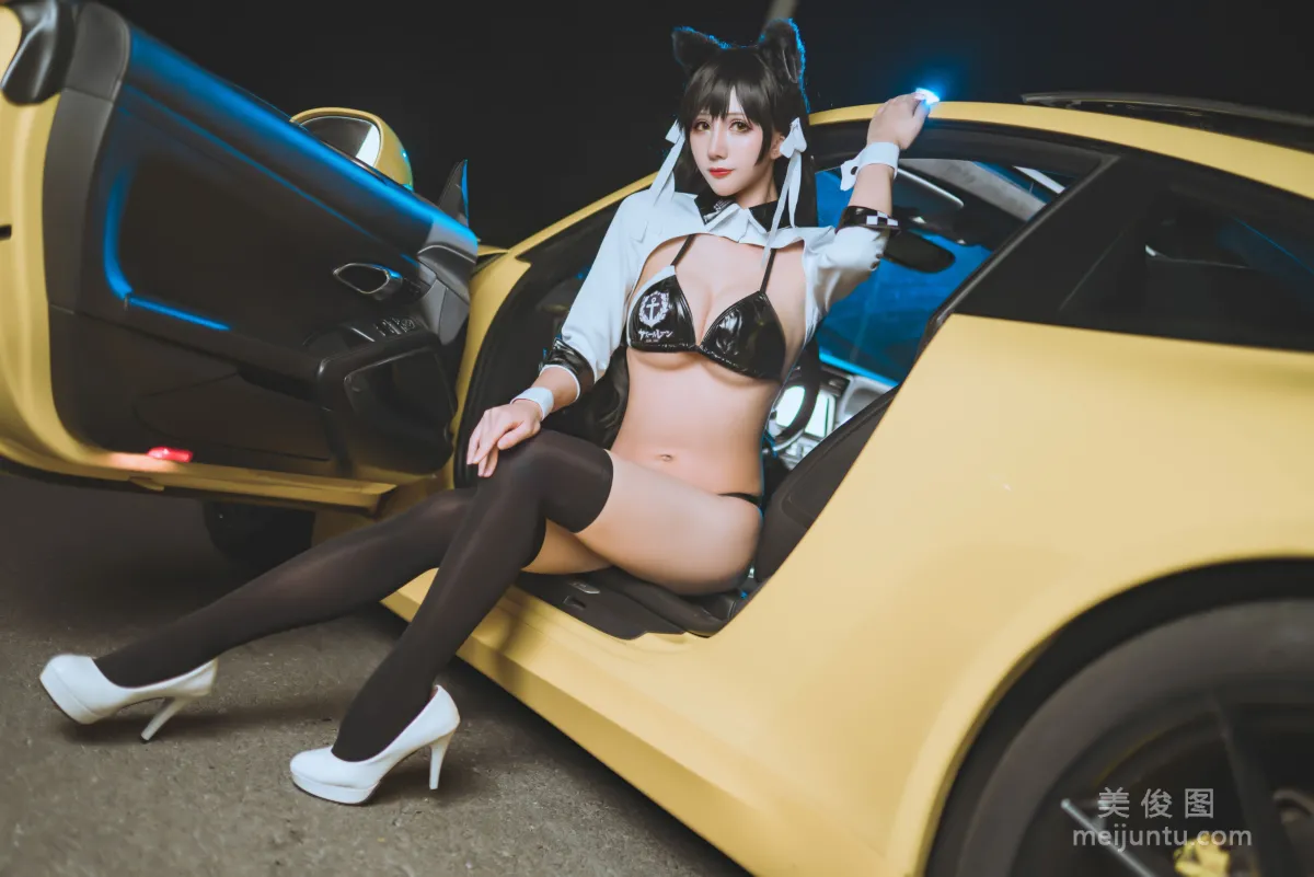 [网红COSER] 动漫博主雅祈 - 碧蓝航线赛车爱宕  写真套图18