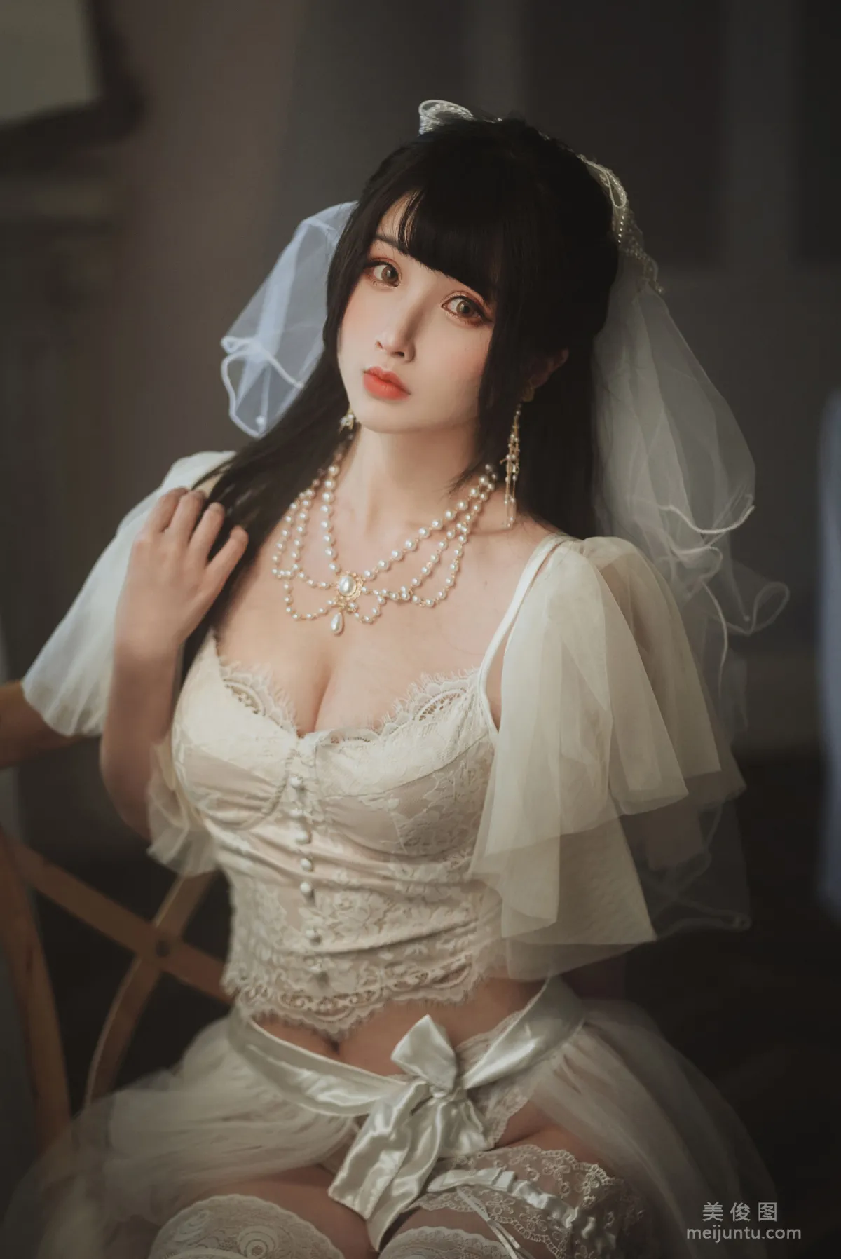 [网红COSER写真] rioko凉凉子 - 透明婚纱13