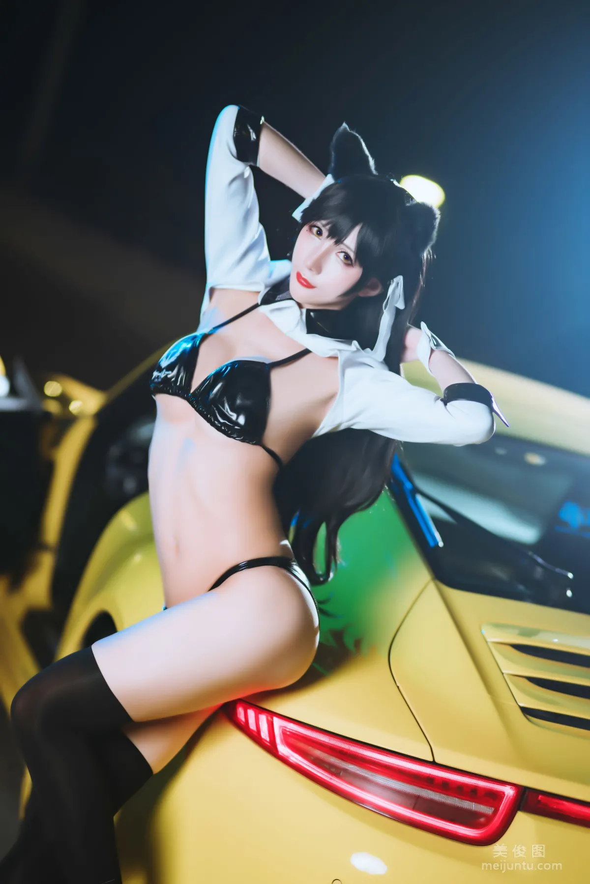 [网红COSER] 动漫博主雅祈 - 碧蓝航线赛车爱宕  写真套图13