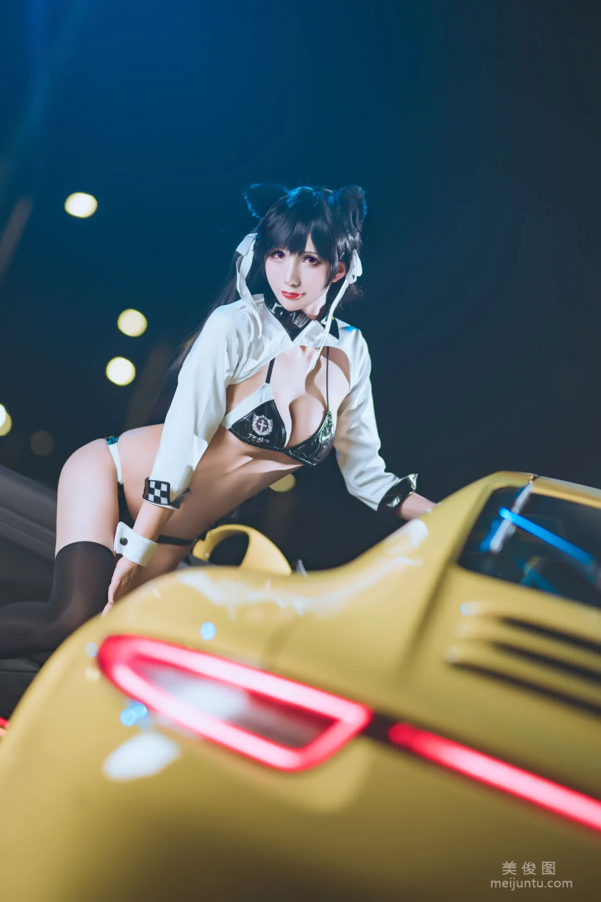 [网红COSER] 动漫博主雅祈 - 碧蓝航线赛车爱宕  写真套图11