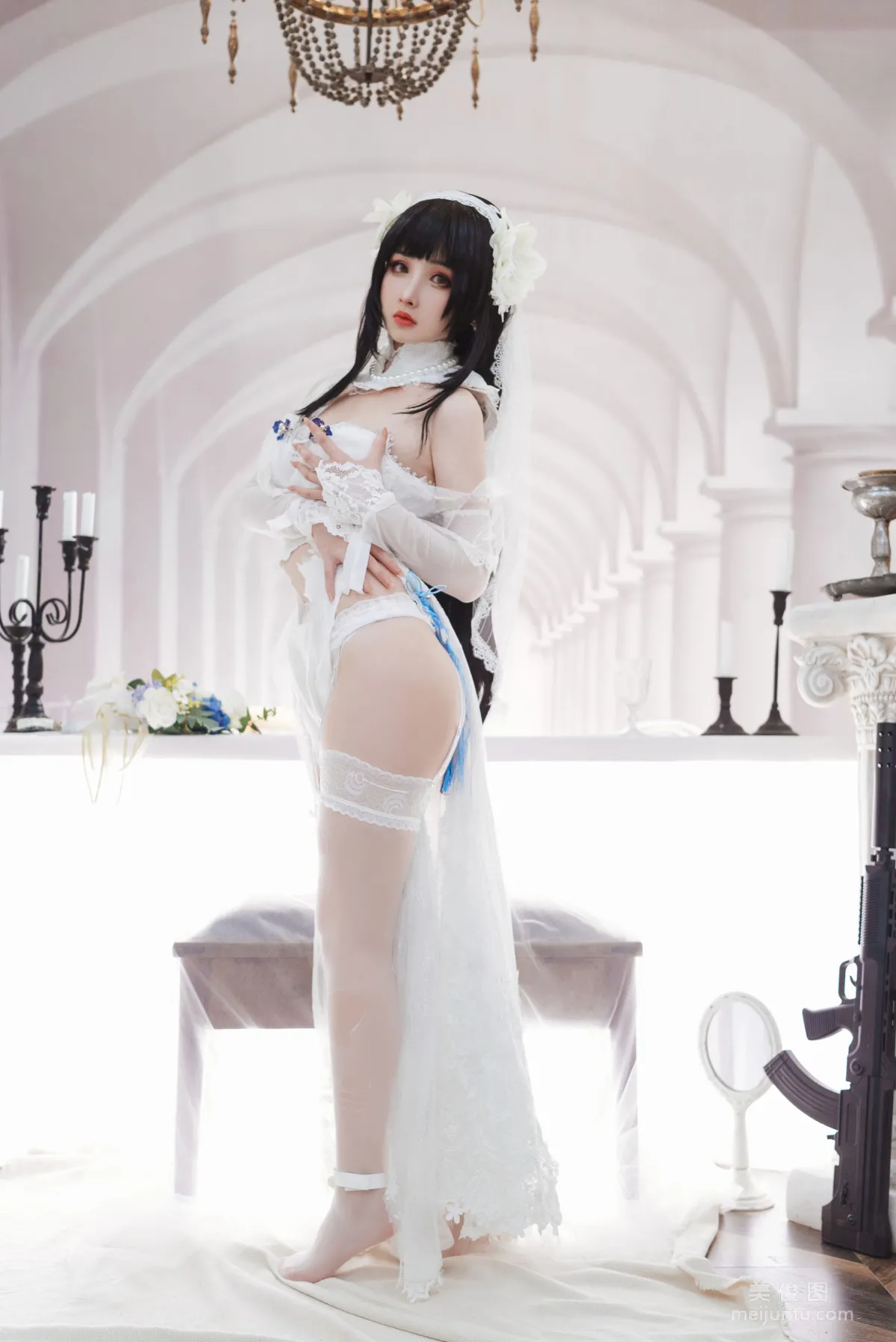 [网红COSER] rioko凉凉子 - 95花嫁  写真套图24