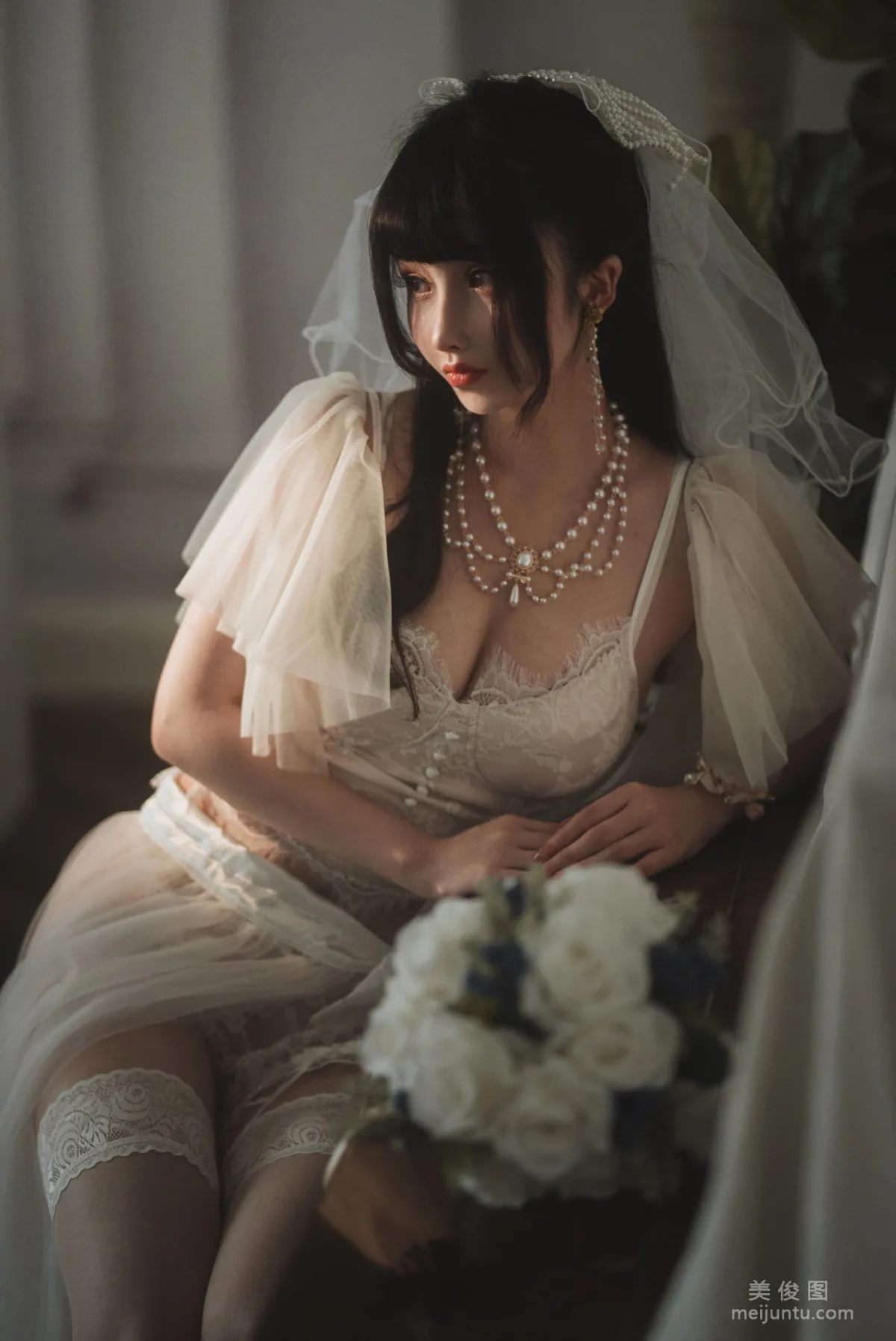 [网红COSER写真] rioko凉凉子 - 透明婚纱8