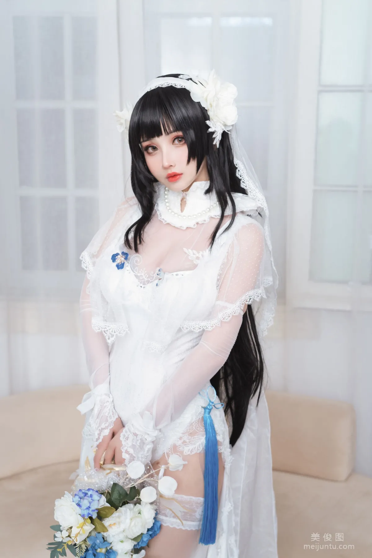 [网红COSER] rioko凉凉子 - 95花嫁  写真套图11