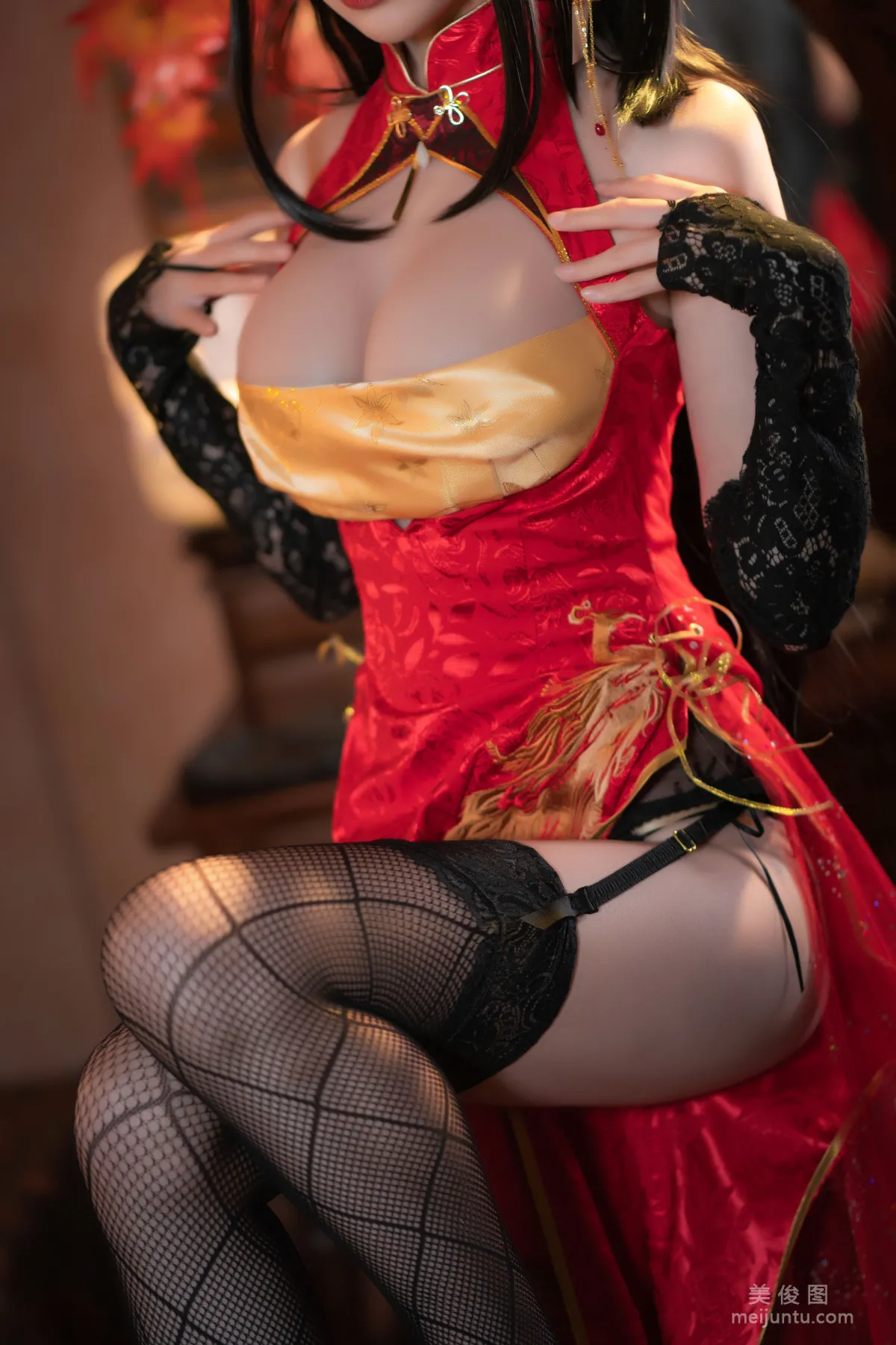 [网红COSER] 西园寺南歌 - 大凤 旗袍  写真套图13