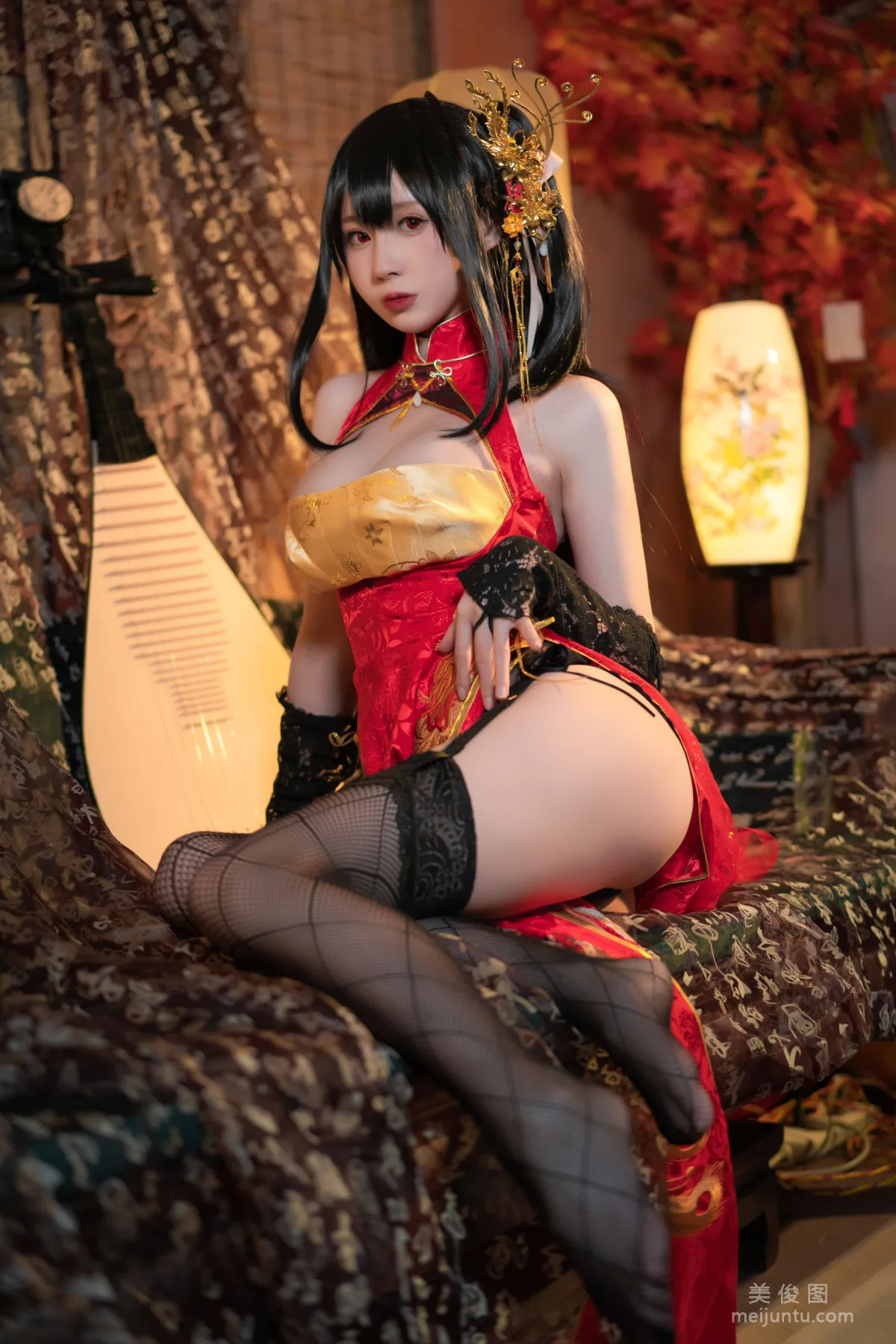 [网红COSER] 西园寺南歌 - 大凤 旗袍  写真套图26