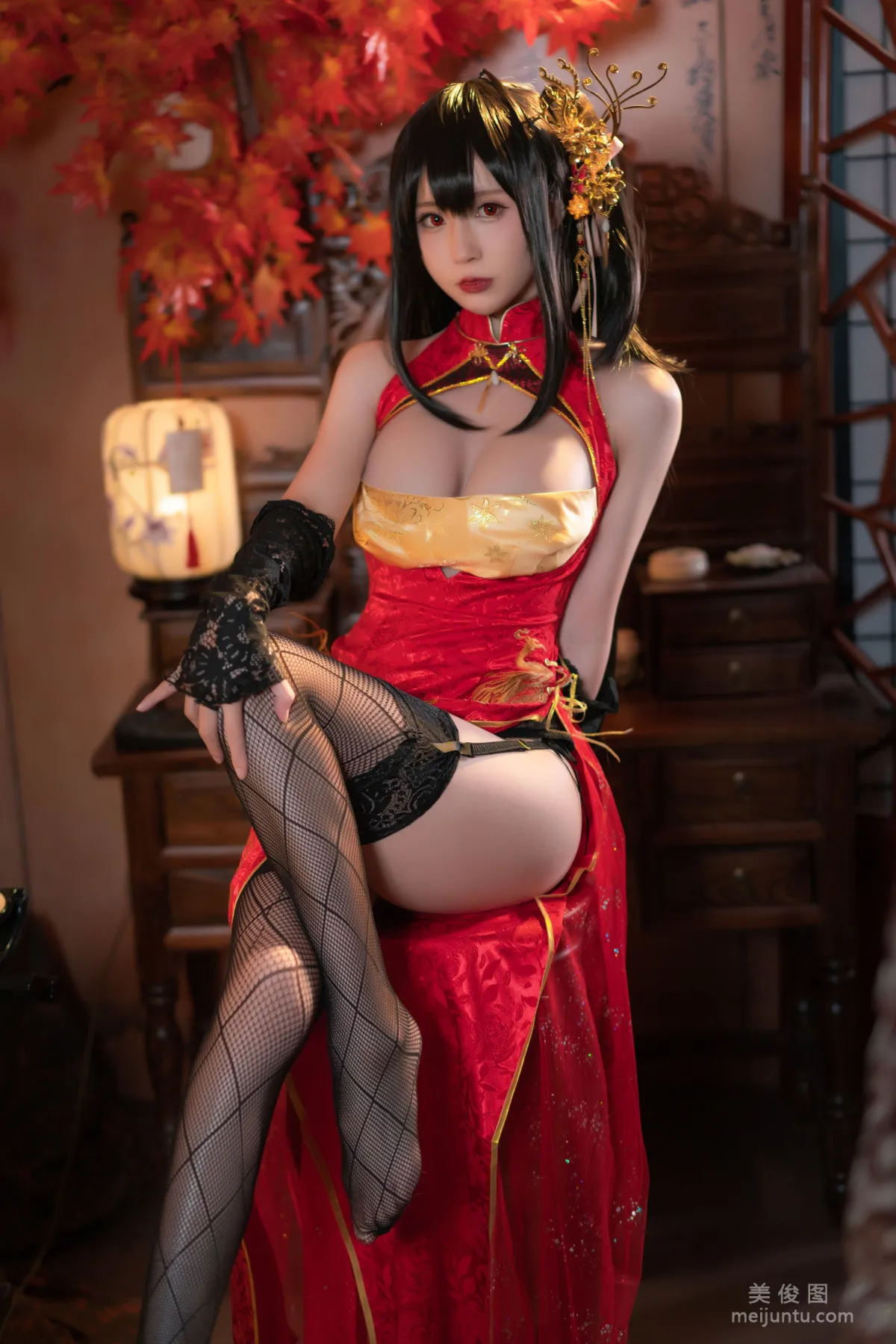 [网红COSER] 西园寺南歌 - 大凤 旗袍  写真套图6