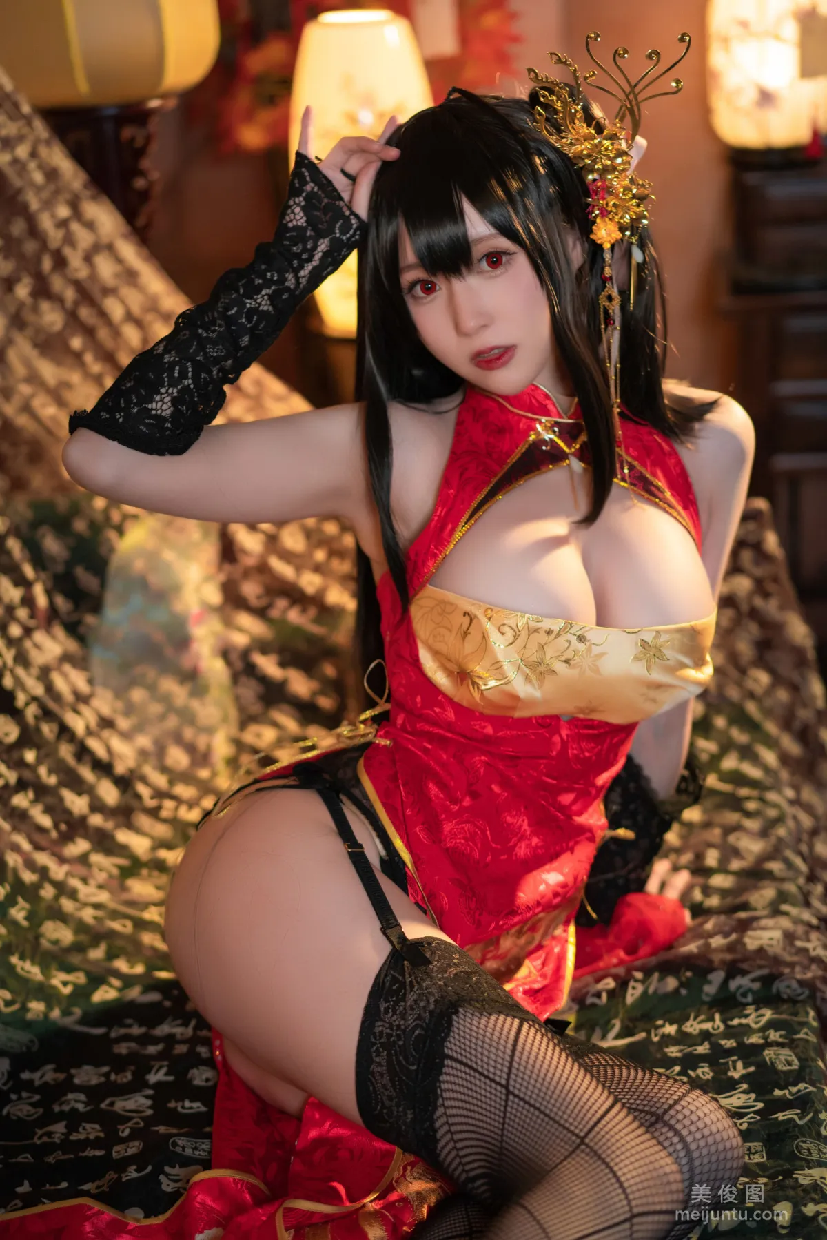 [网红COSER] 西园寺南歌 - 大凤 旗袍  写真套图23