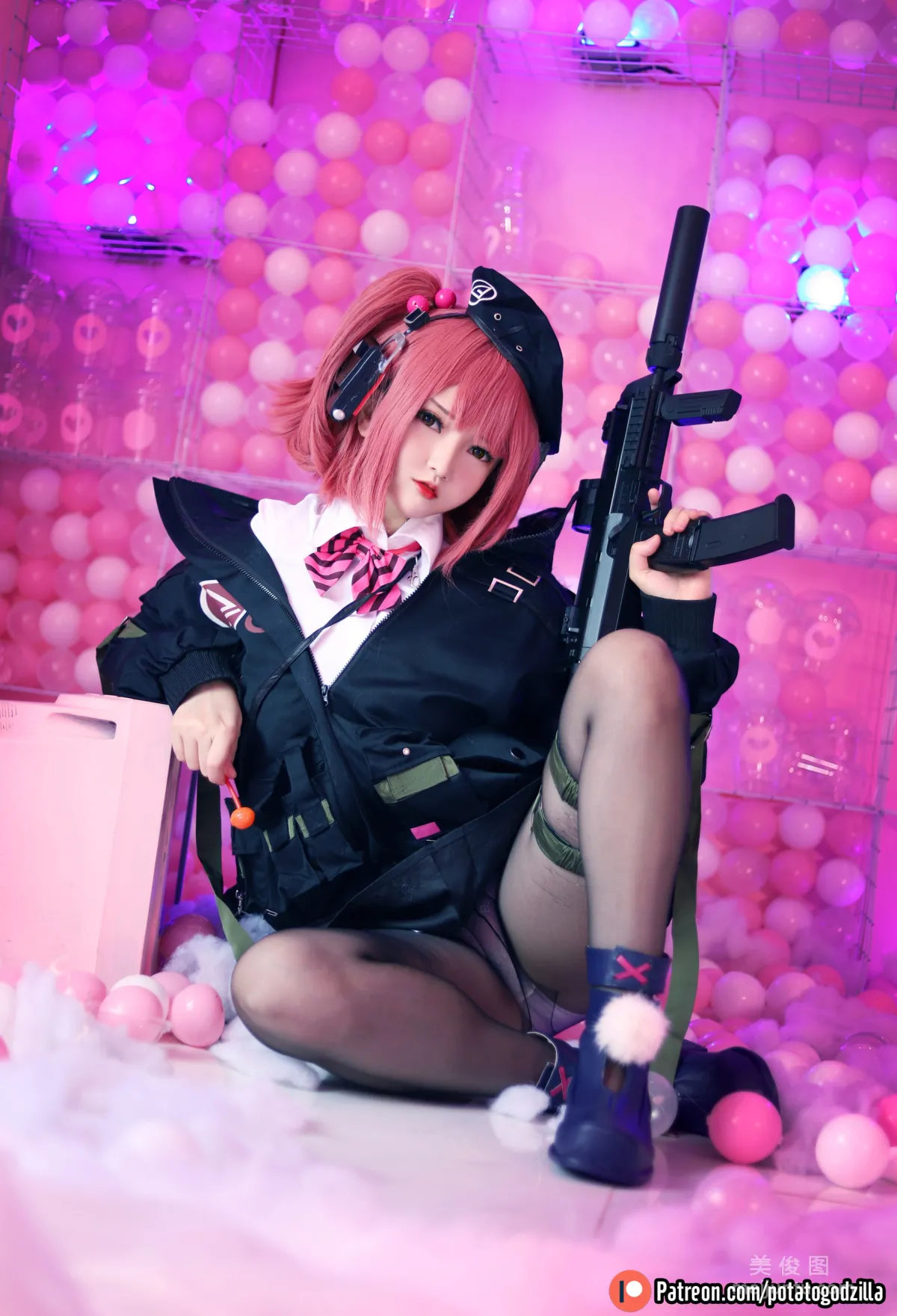 Coser小姐姐Potato Godzilla - MP7 (Girls Frontline) 写真套图5