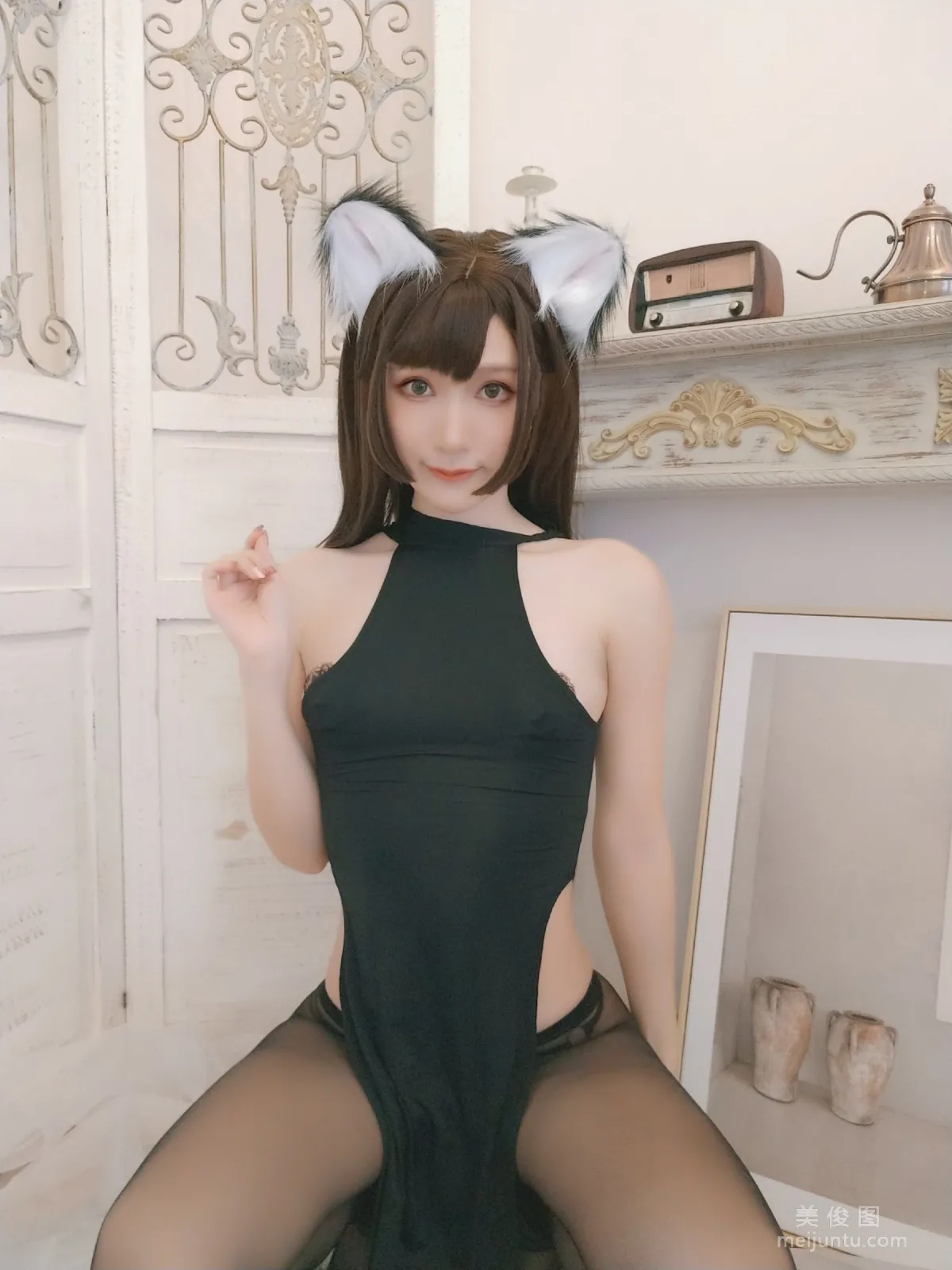 [网红COSER写真] 木之本果 - 黒猫の彼女 套图66