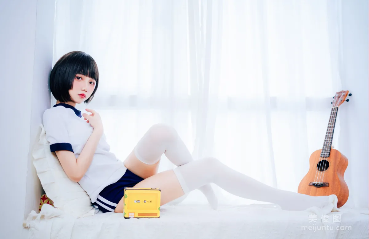 [网红COSER写真] 动漫博主果咩酱w - 体操服 套图12